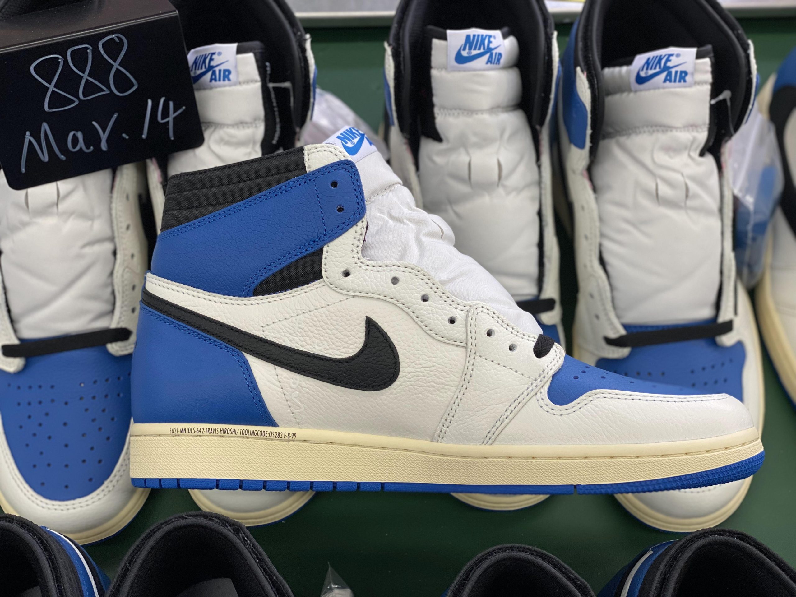 Jordan 1 High OG SP Fragment X Travis Scott Blue