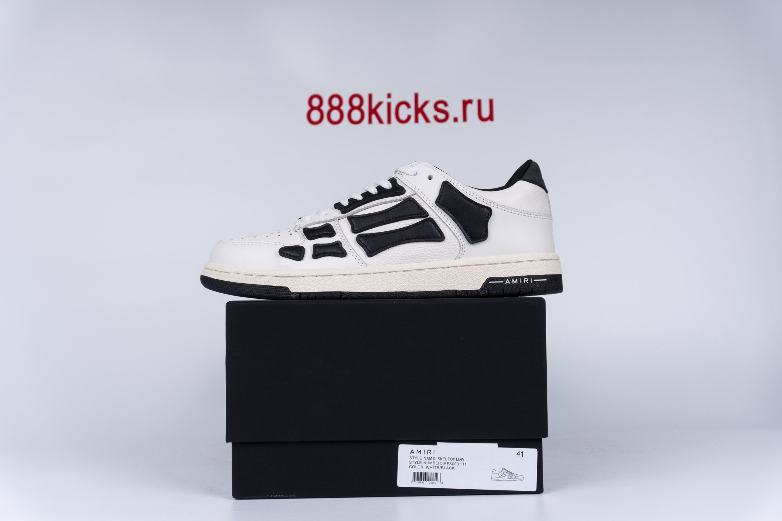 AMIRI Skel Top Hi White Black