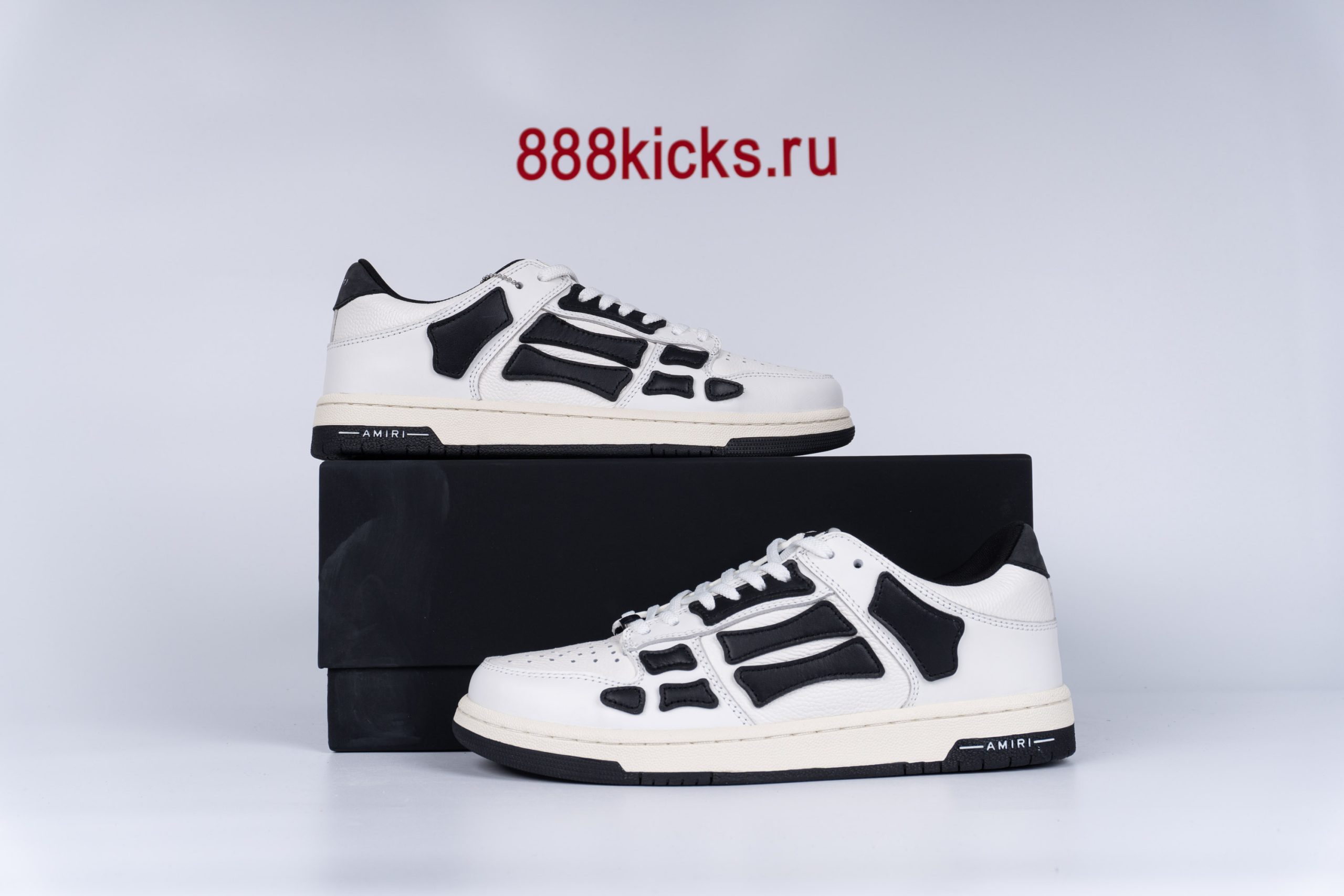 AMIRI Skel Top Hi White Black