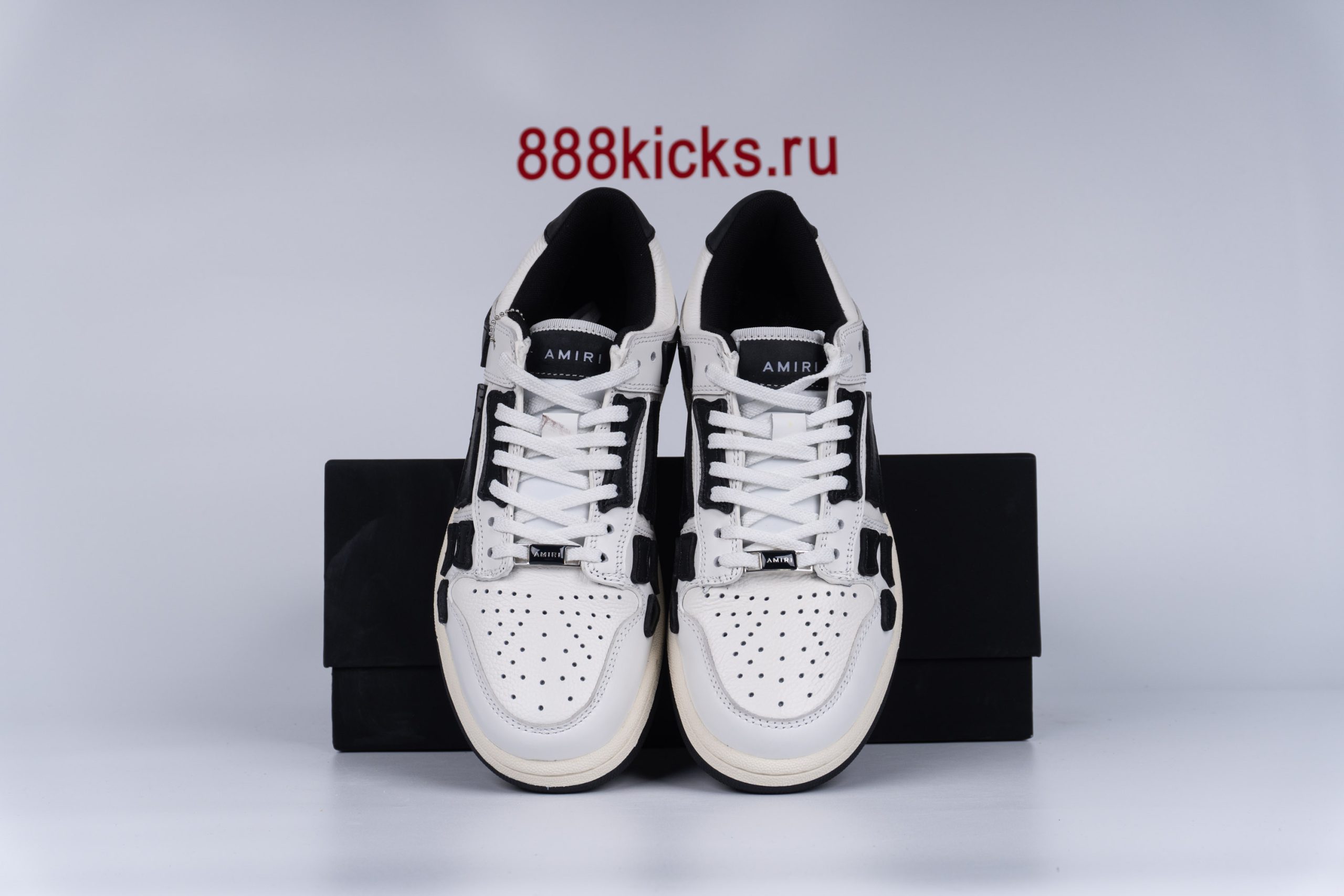 AMIRI Skel Top Hi White Black