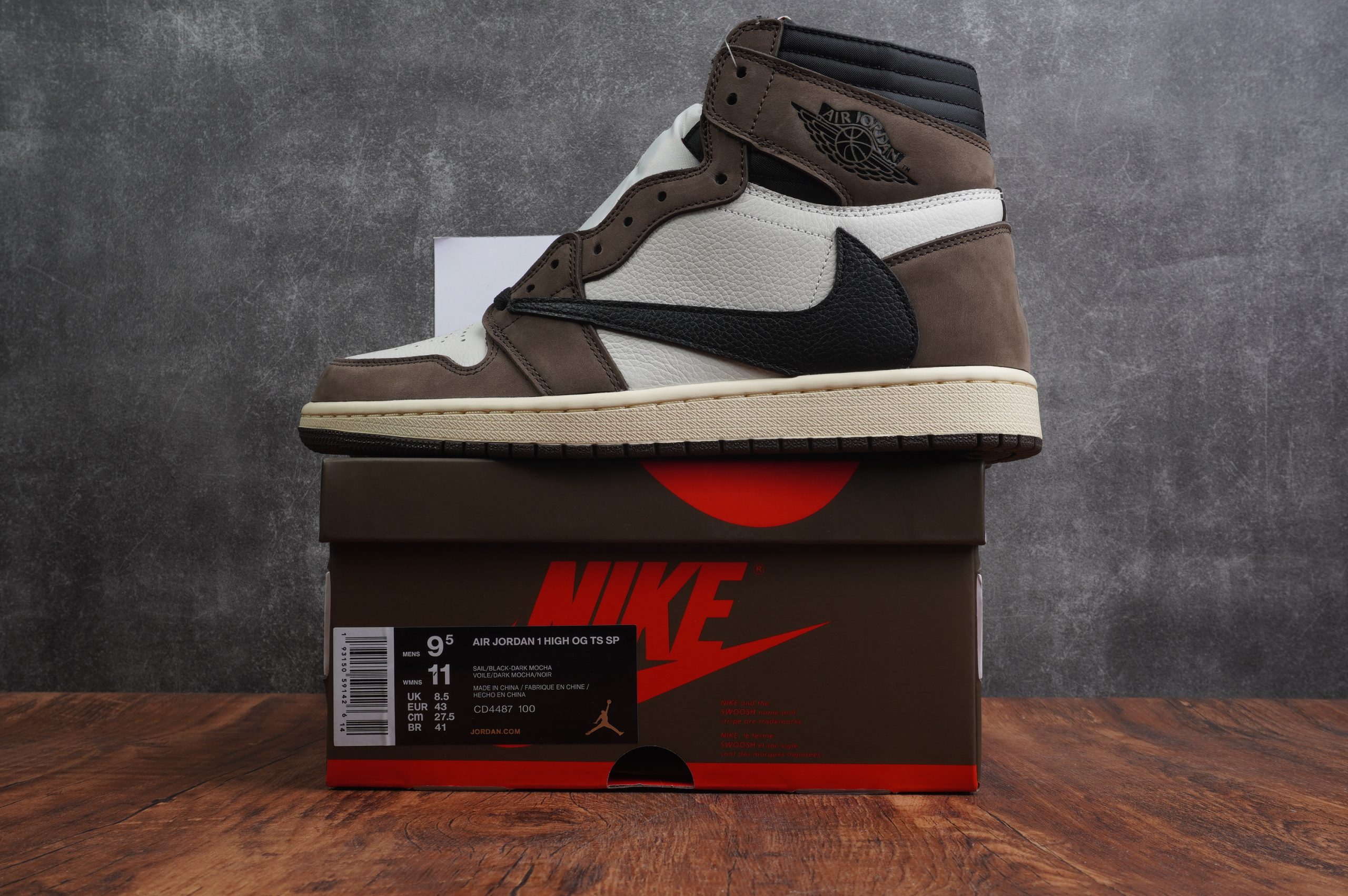 Jordan 1 Retro High Travis Scott Brown