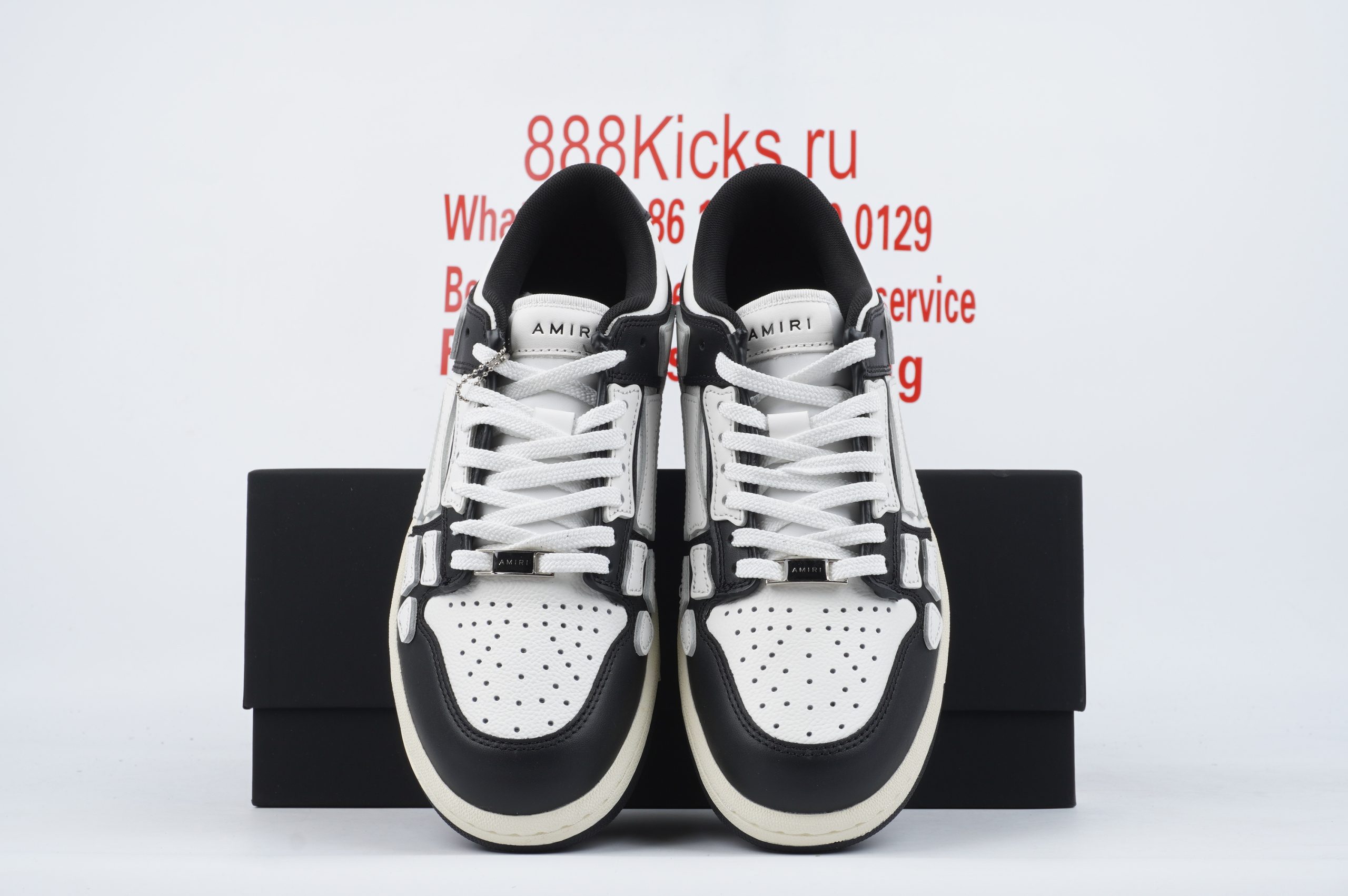 AMIRI Bone Runner Black White