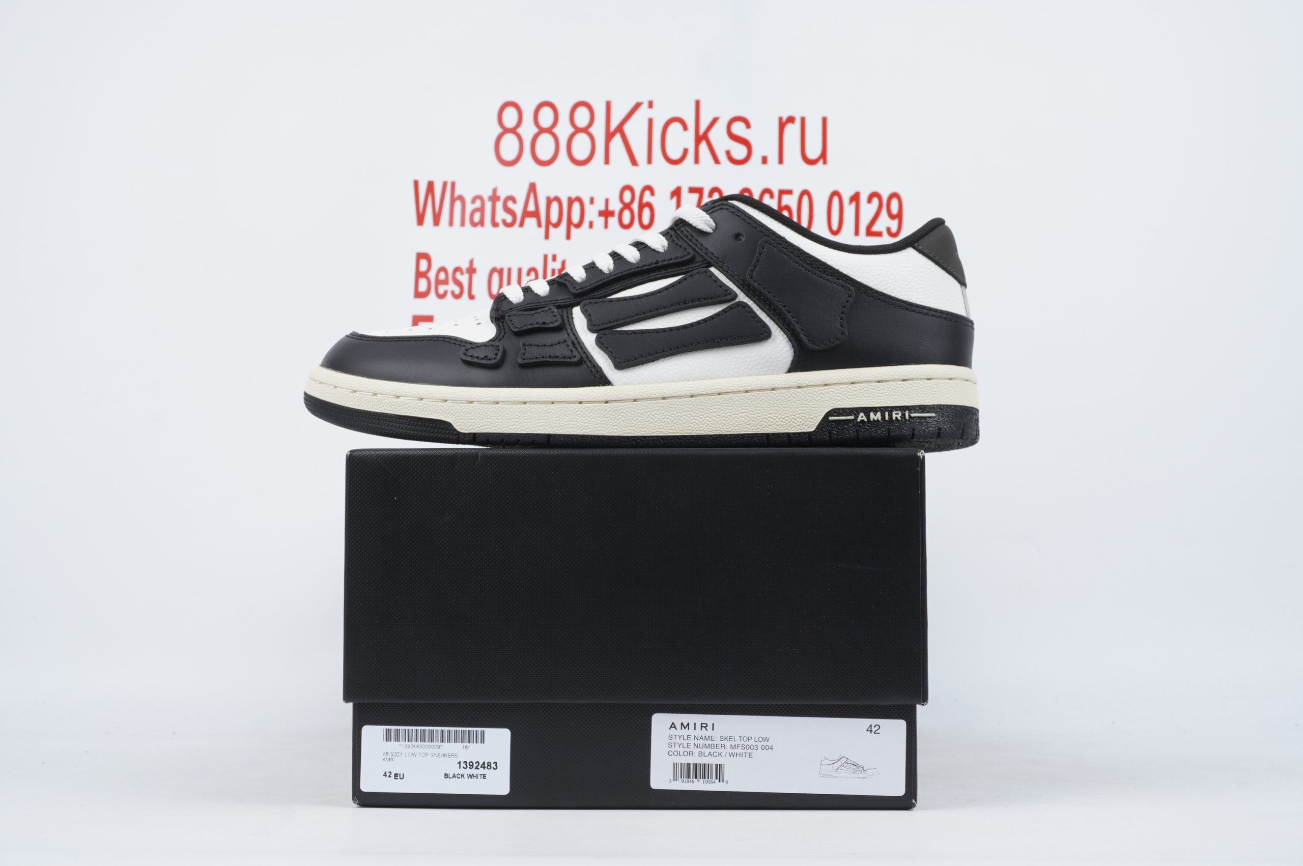 AMIRI Bone Runner White Black
