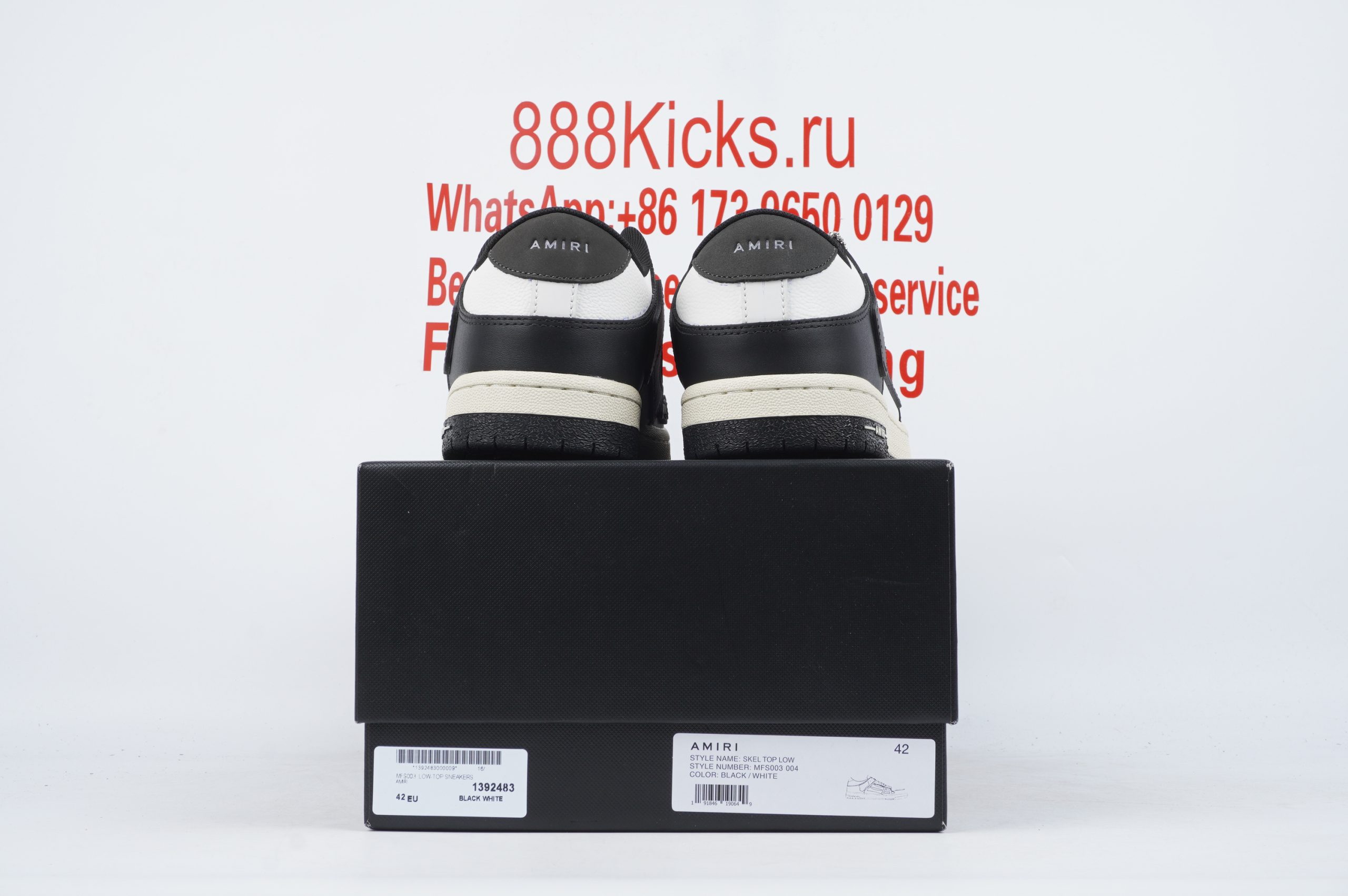 AMIRI Bone Runner White Black