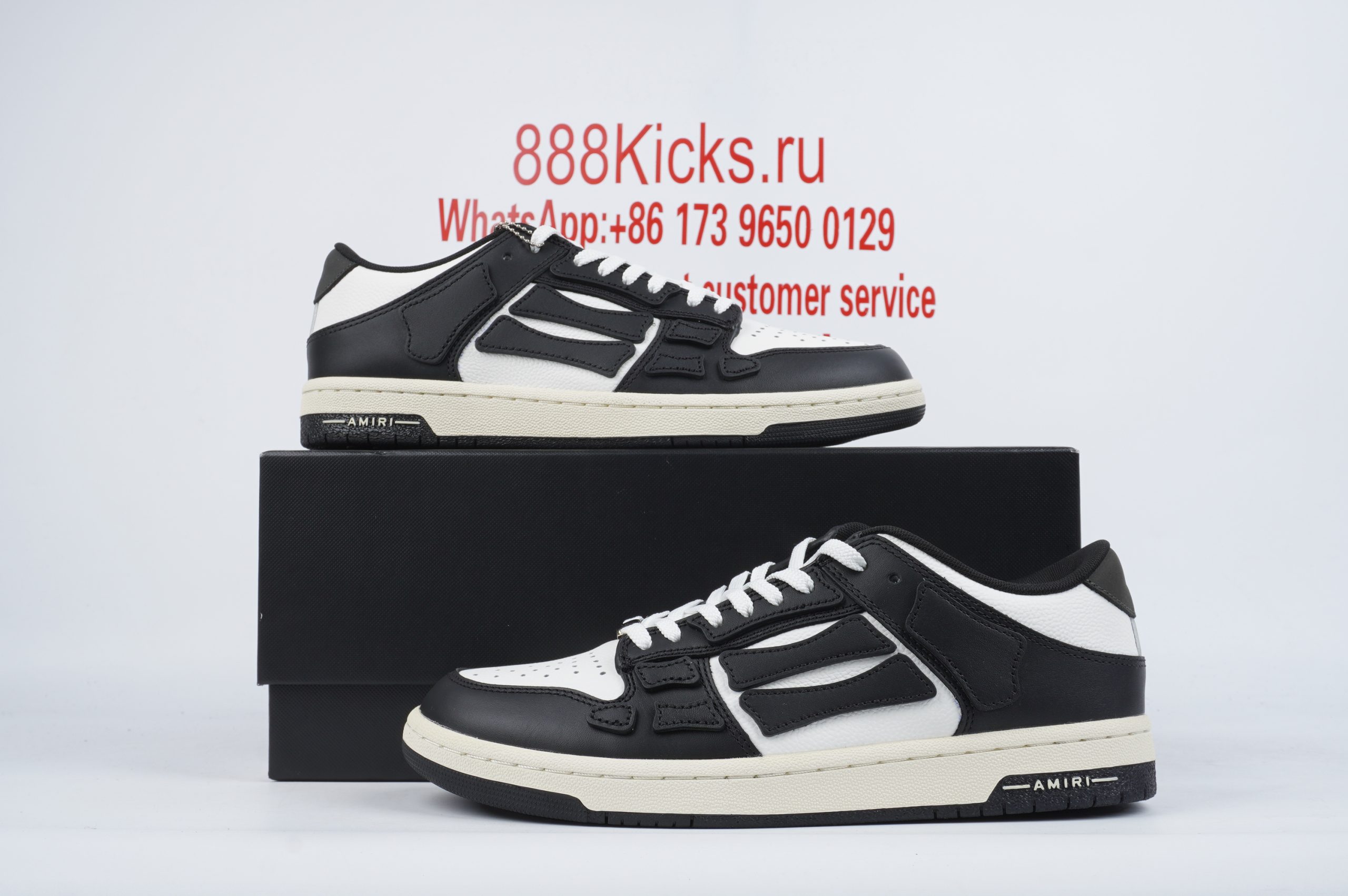 AMIRI Bone Runner White Black