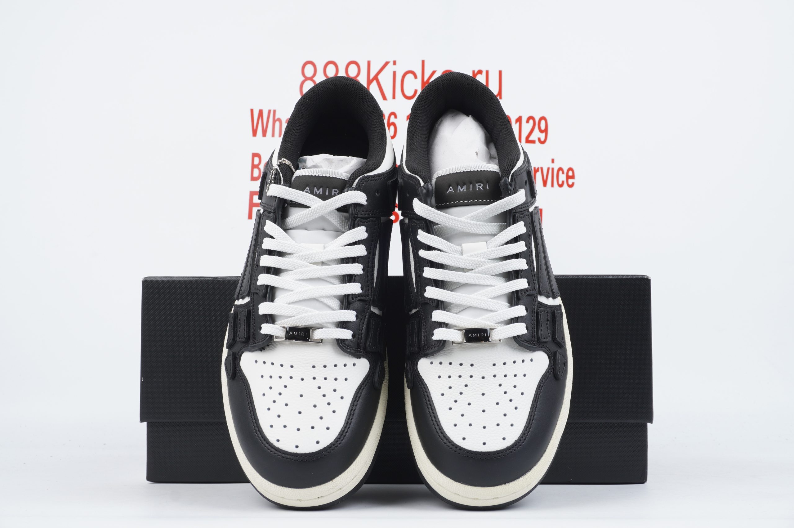 AMIRI Bone Runner White Black
