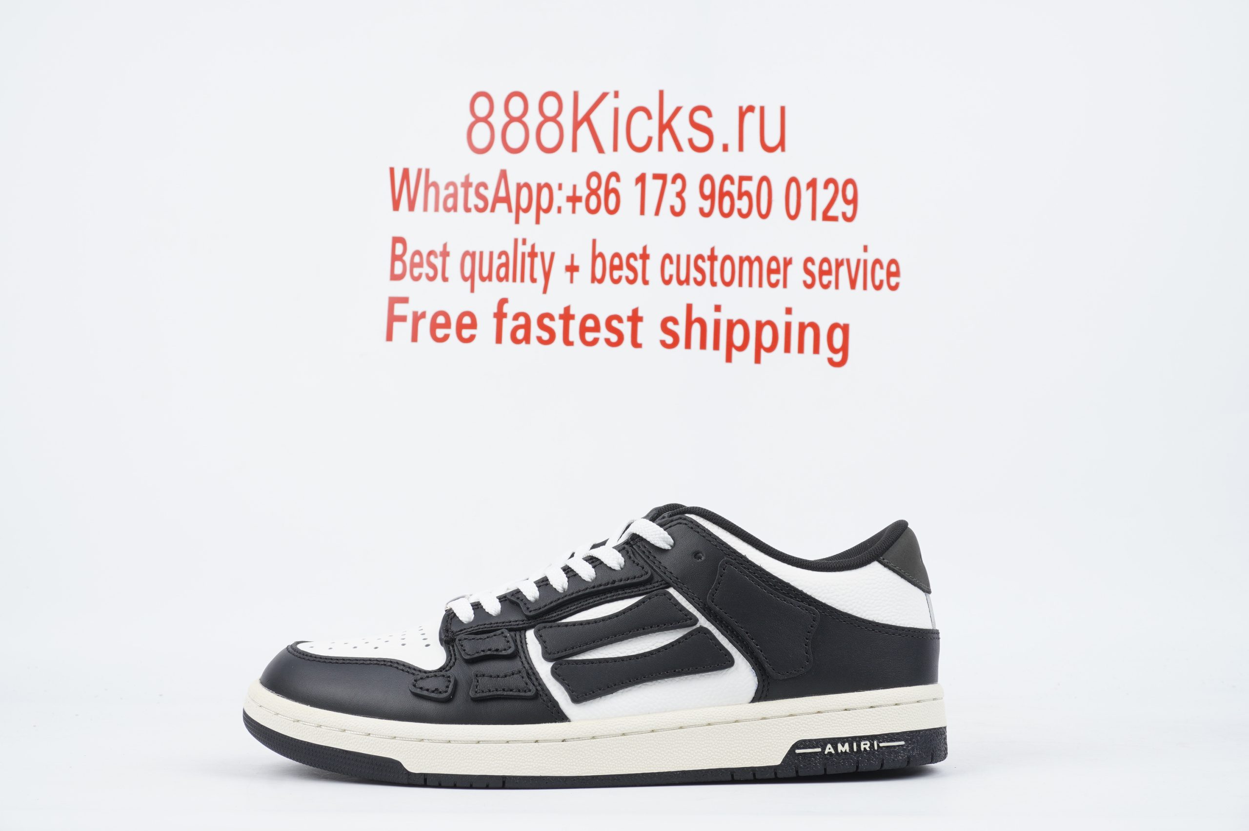 AMIRI Bone Runner White Black