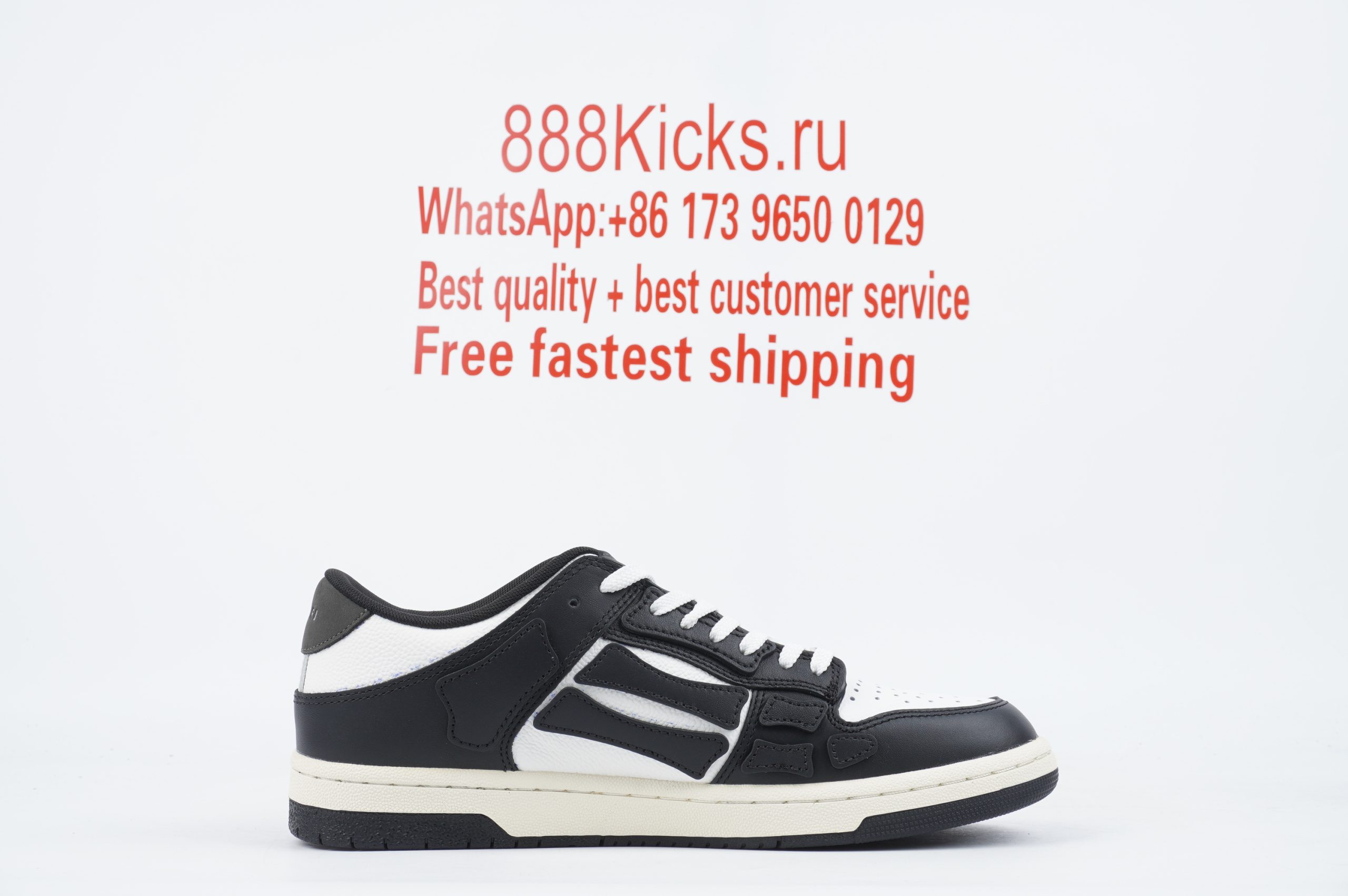 AMIRI Bone Runner White Black