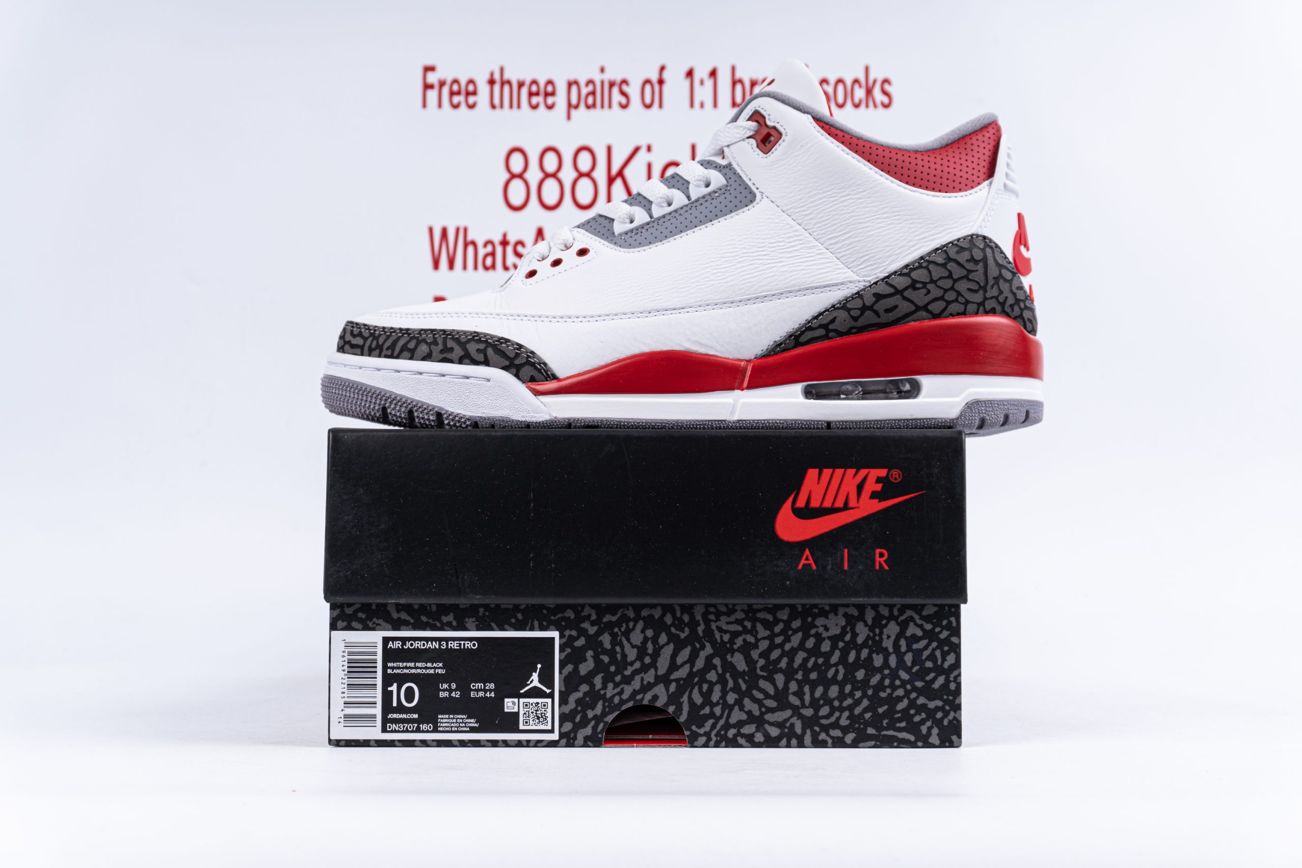Jordan 3 Retro Fire Red 2022