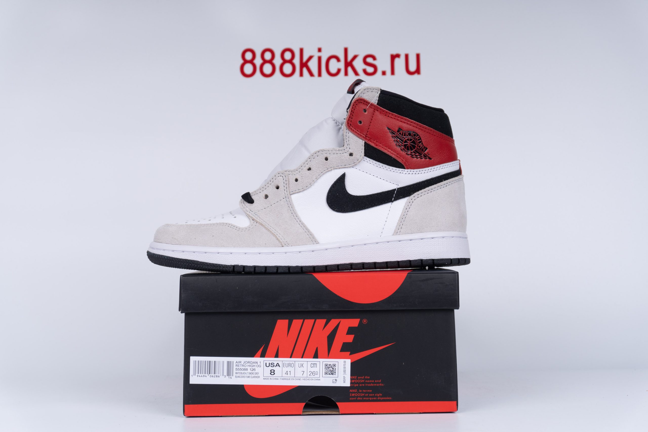 Jordan 1 Retro High Light Smoke Grey