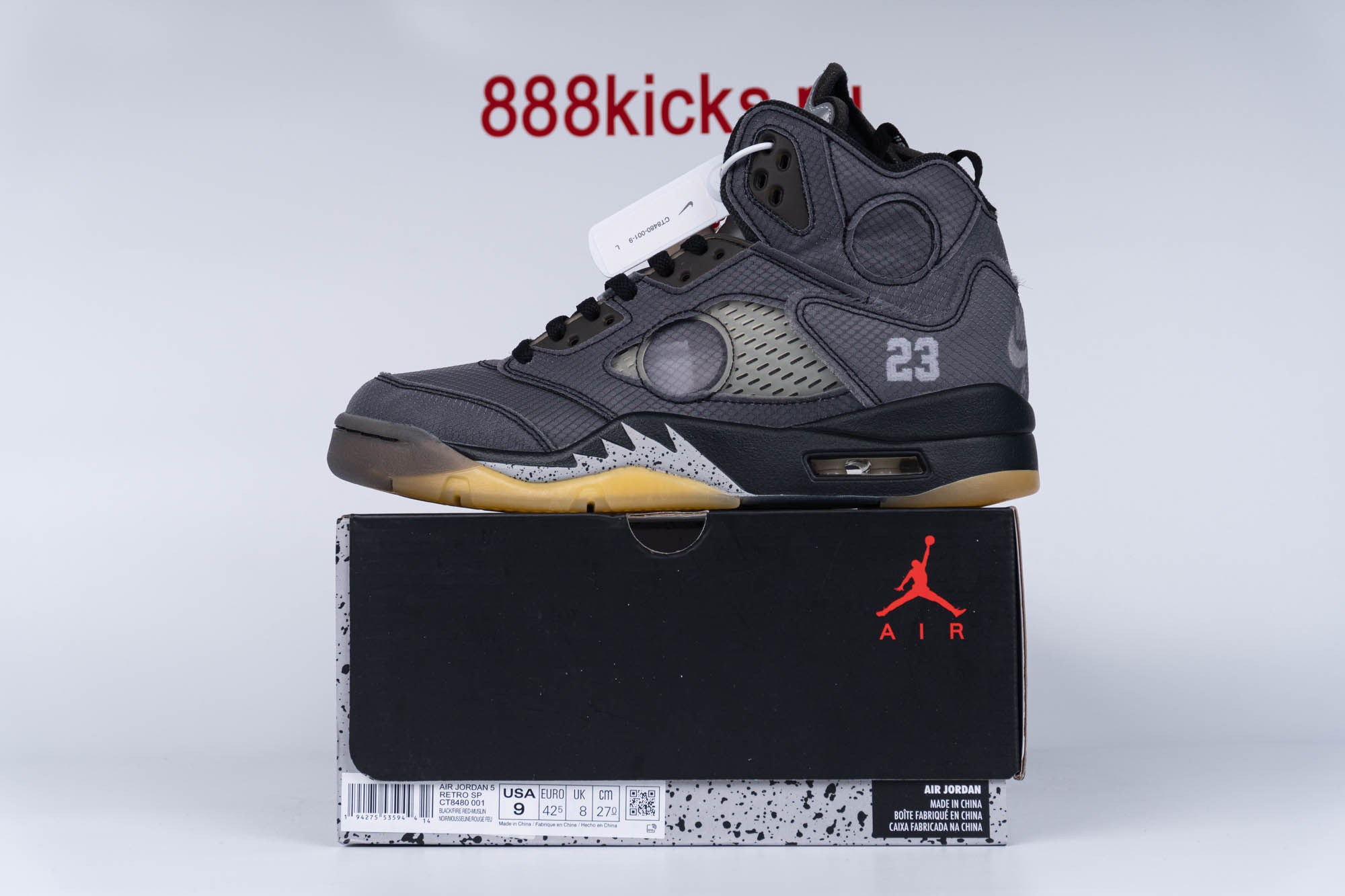 Jordan 5 Retro Off-White Black