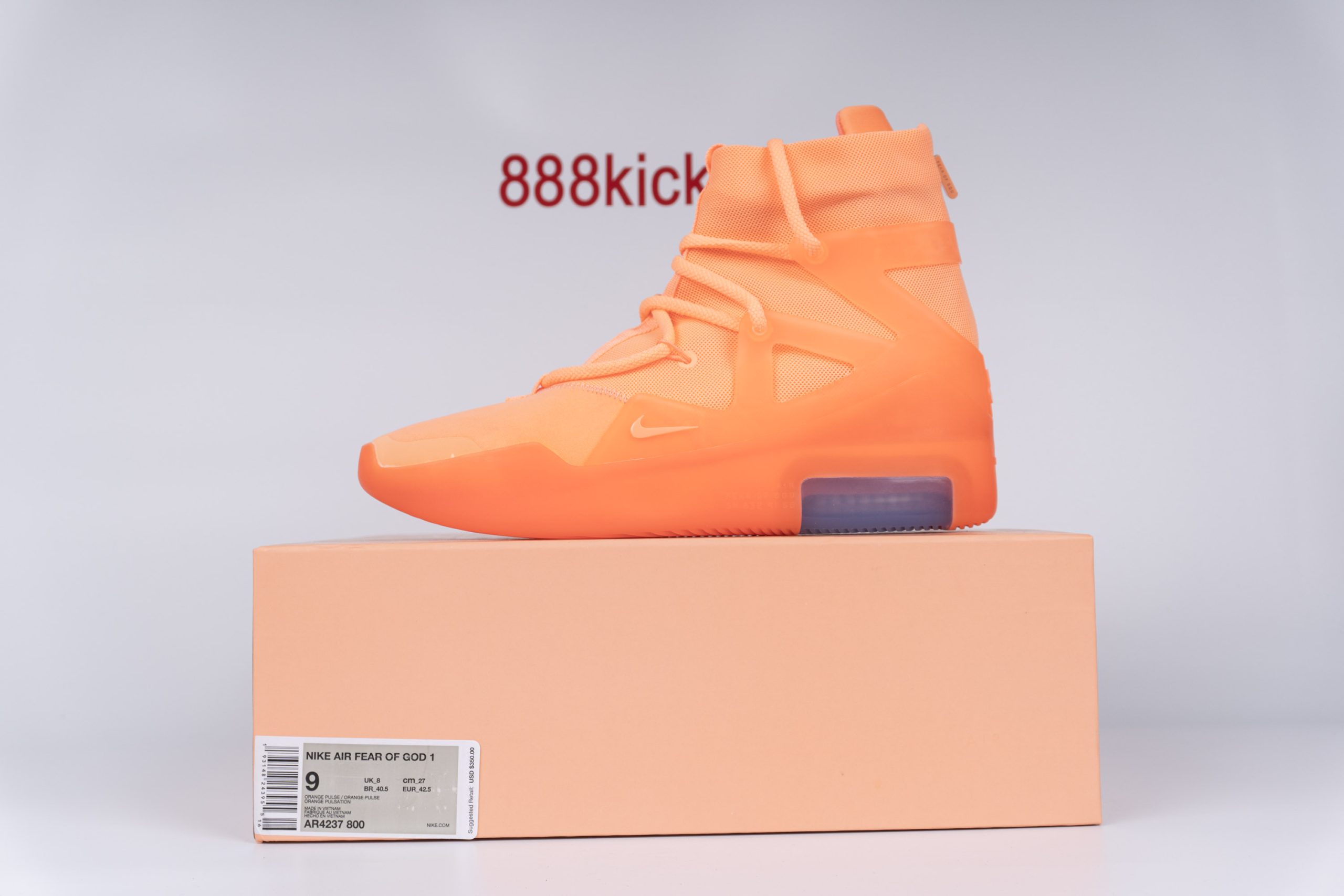 Nike Air Fear Of God 1 Orange Pulse