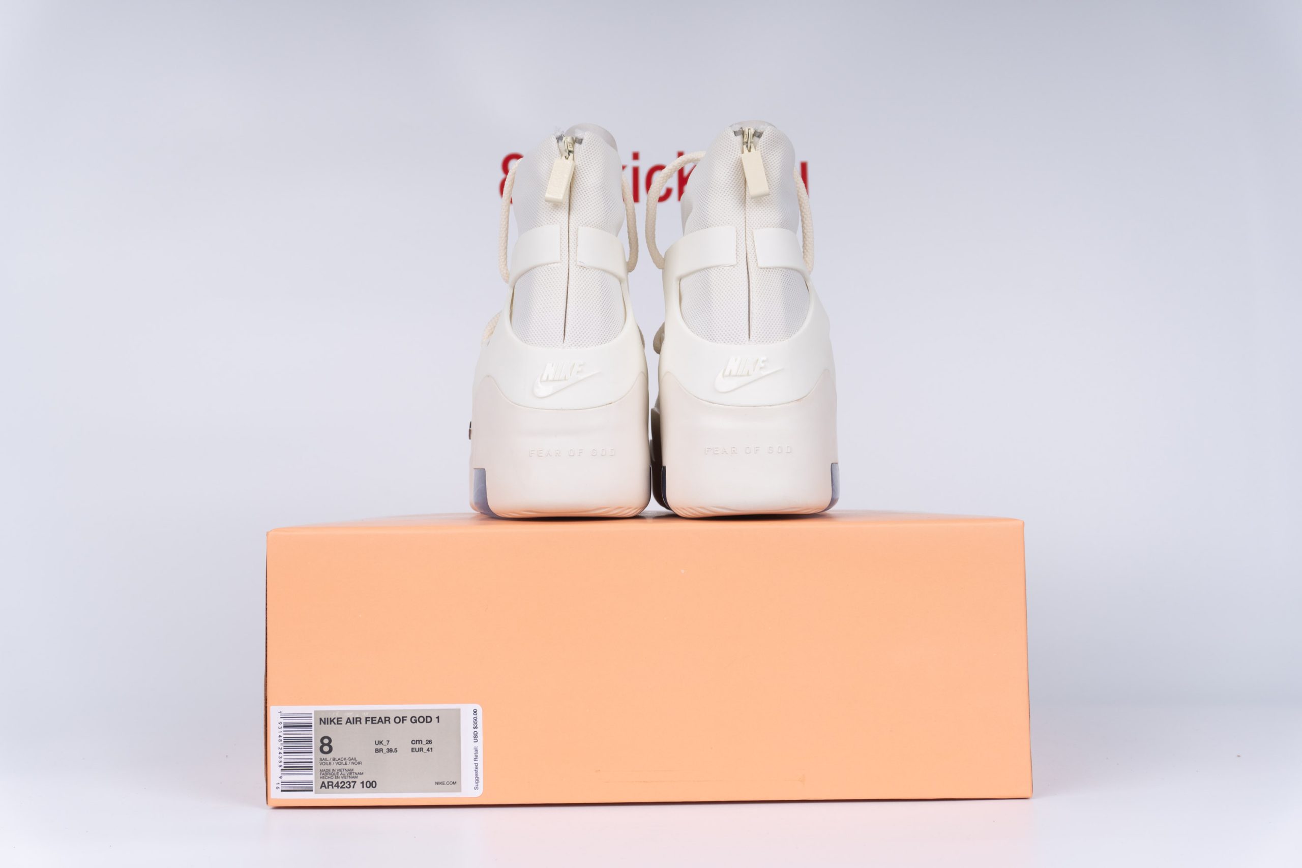 Nike Air Fear Of God 1 Sail Black