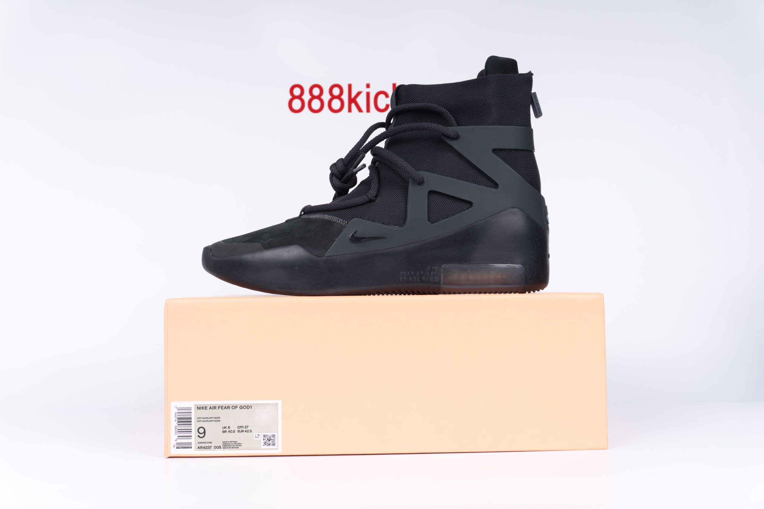 Nike Air Fear Of God 1 Triple Black