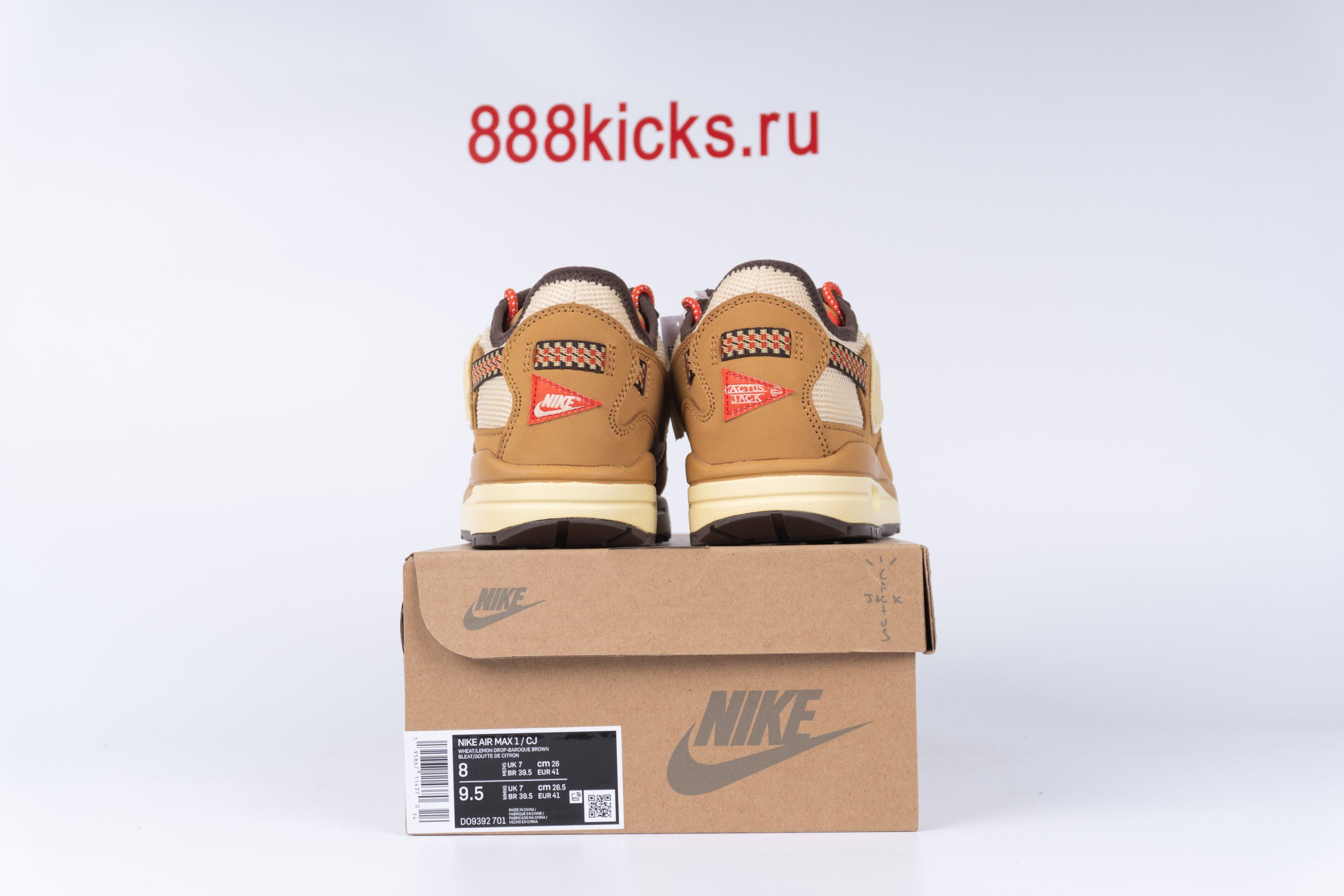 Nike Air Max 1 Travis Scott Cactus Jack Wheat Lemon Drop