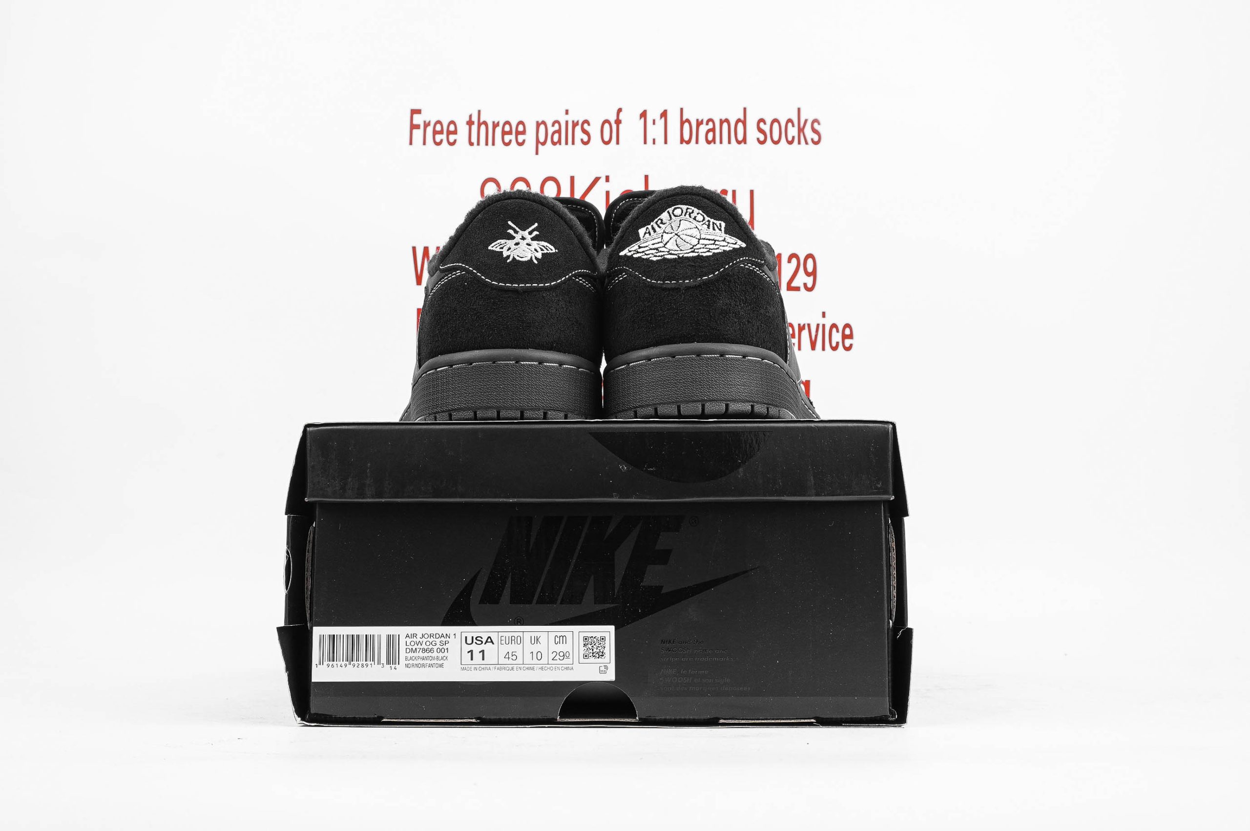 Jordan 1 Retro Low OG SP Travis Scott Black Phantom