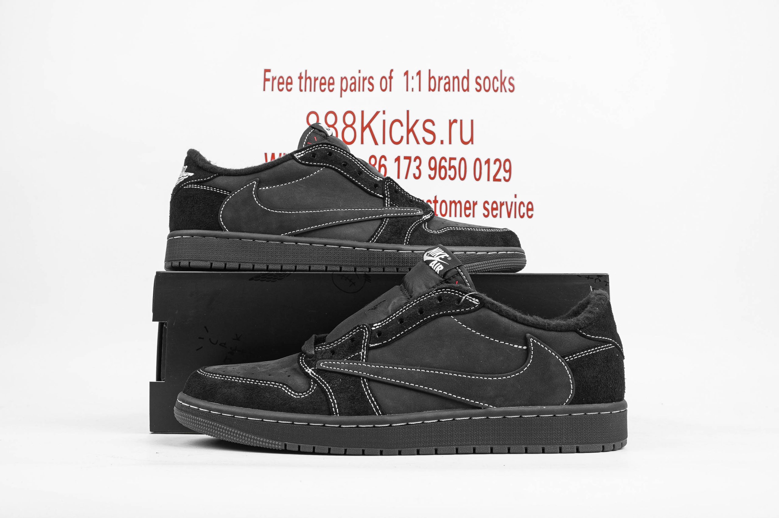 Jordan 1 Retro Low OG SP Travis Scott Black Phantom