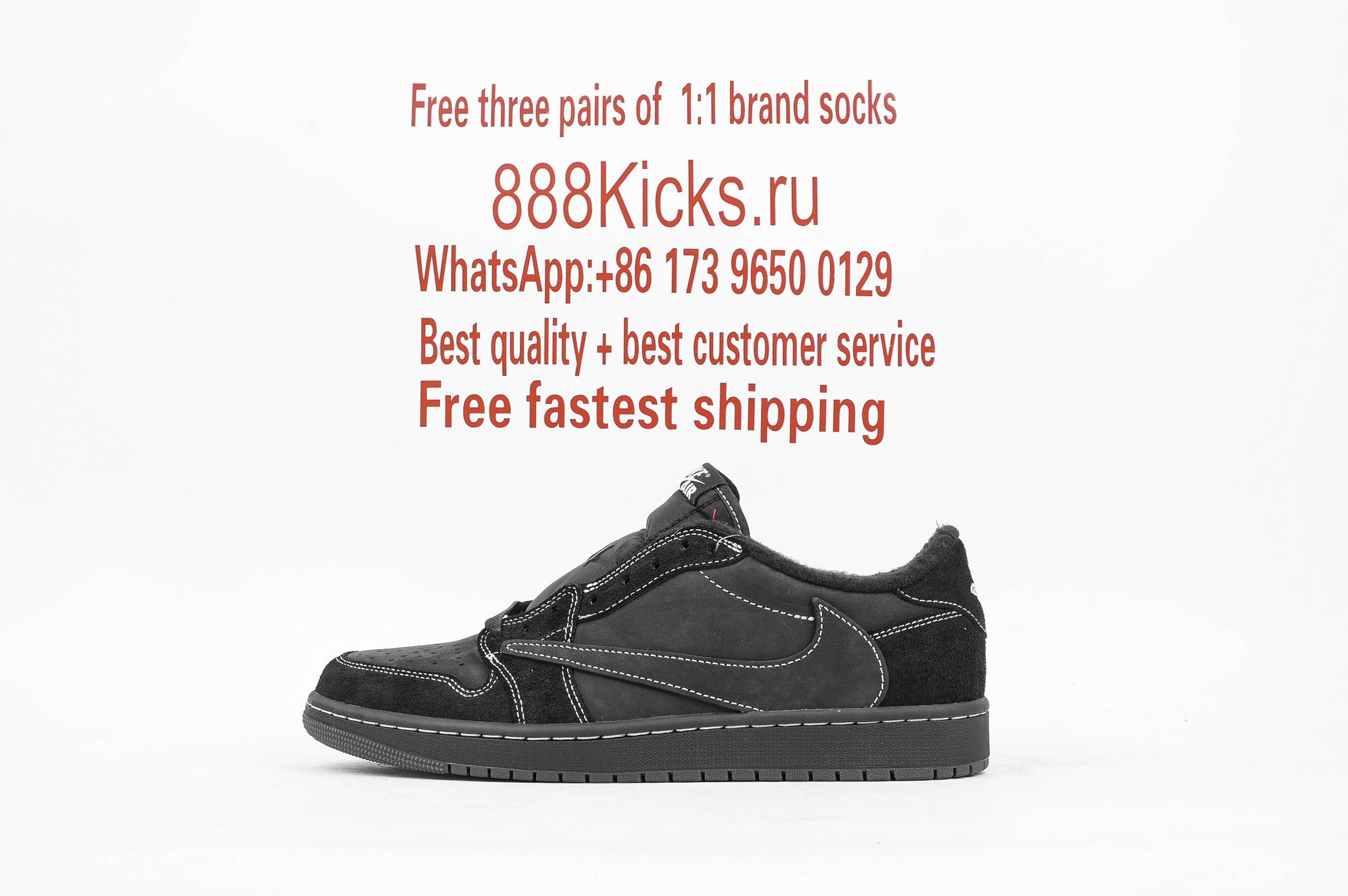 Jordan 1 Retro Low OG SP Travis Scott Black Phantom