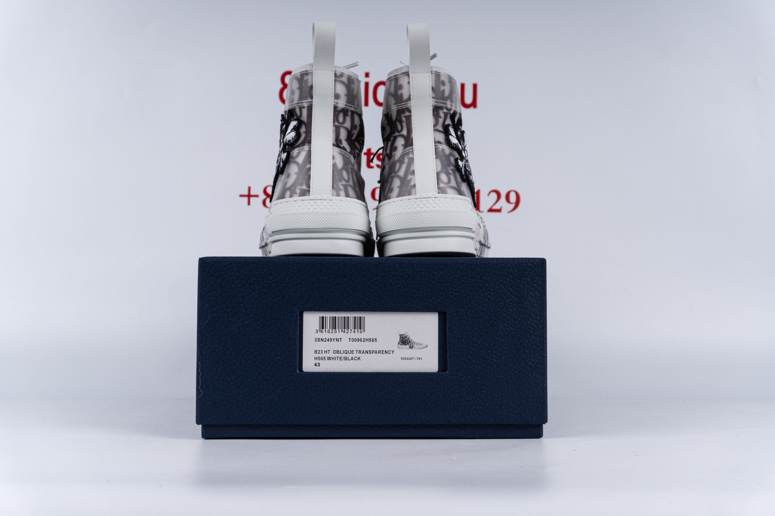 D1or And Shawn B23 High Top Bee Embroidery