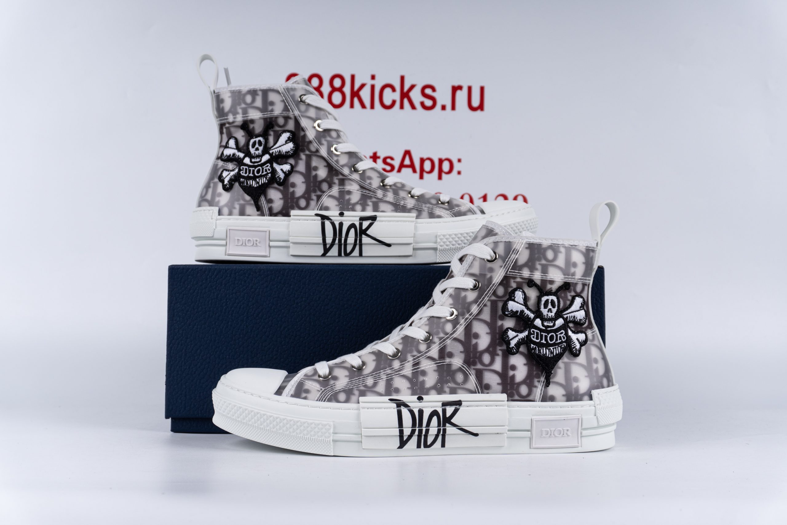 D1or And Shawn B23 High Top Bee Embroidery