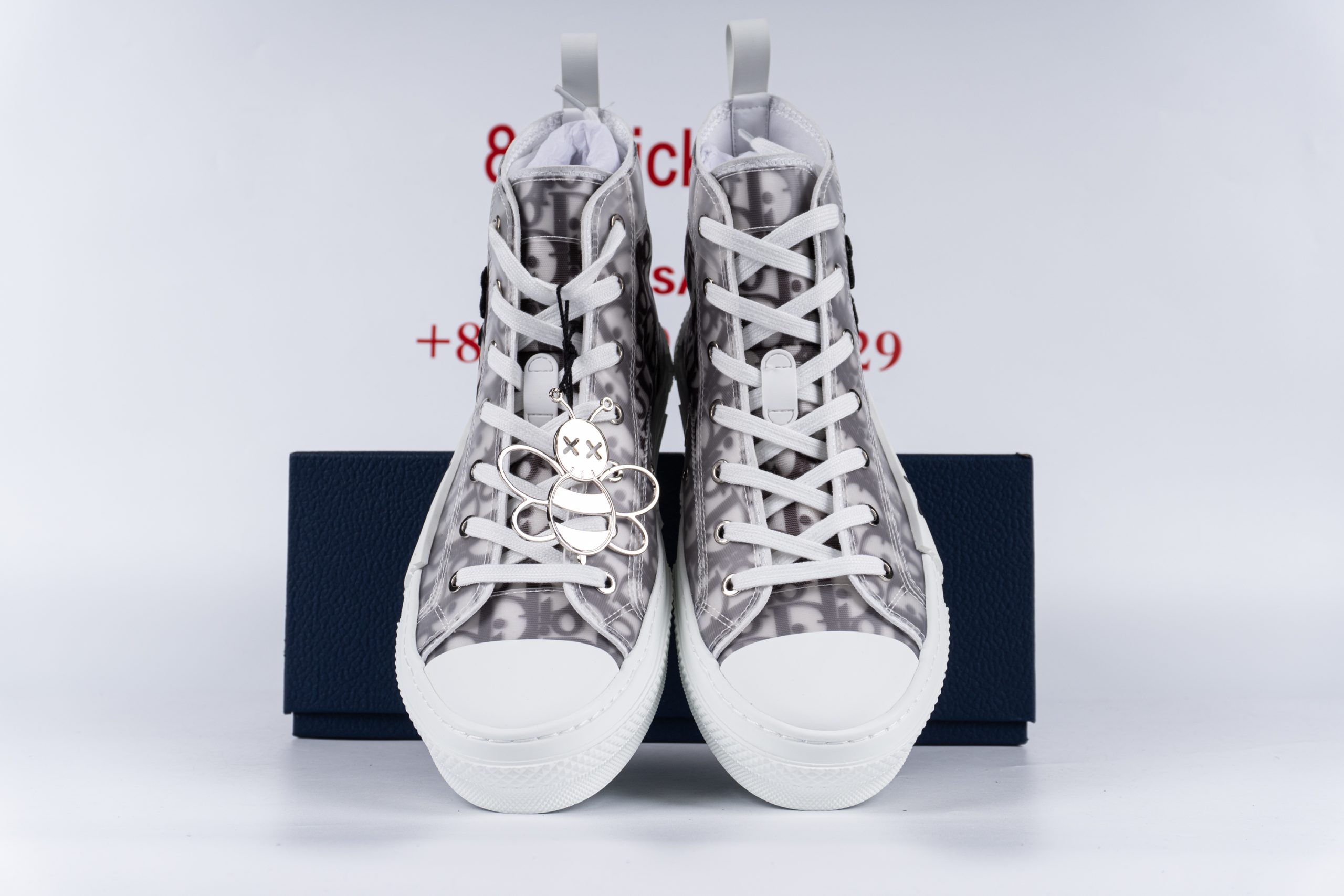 D1or And Shawn B23 High Top Bee Embroidery