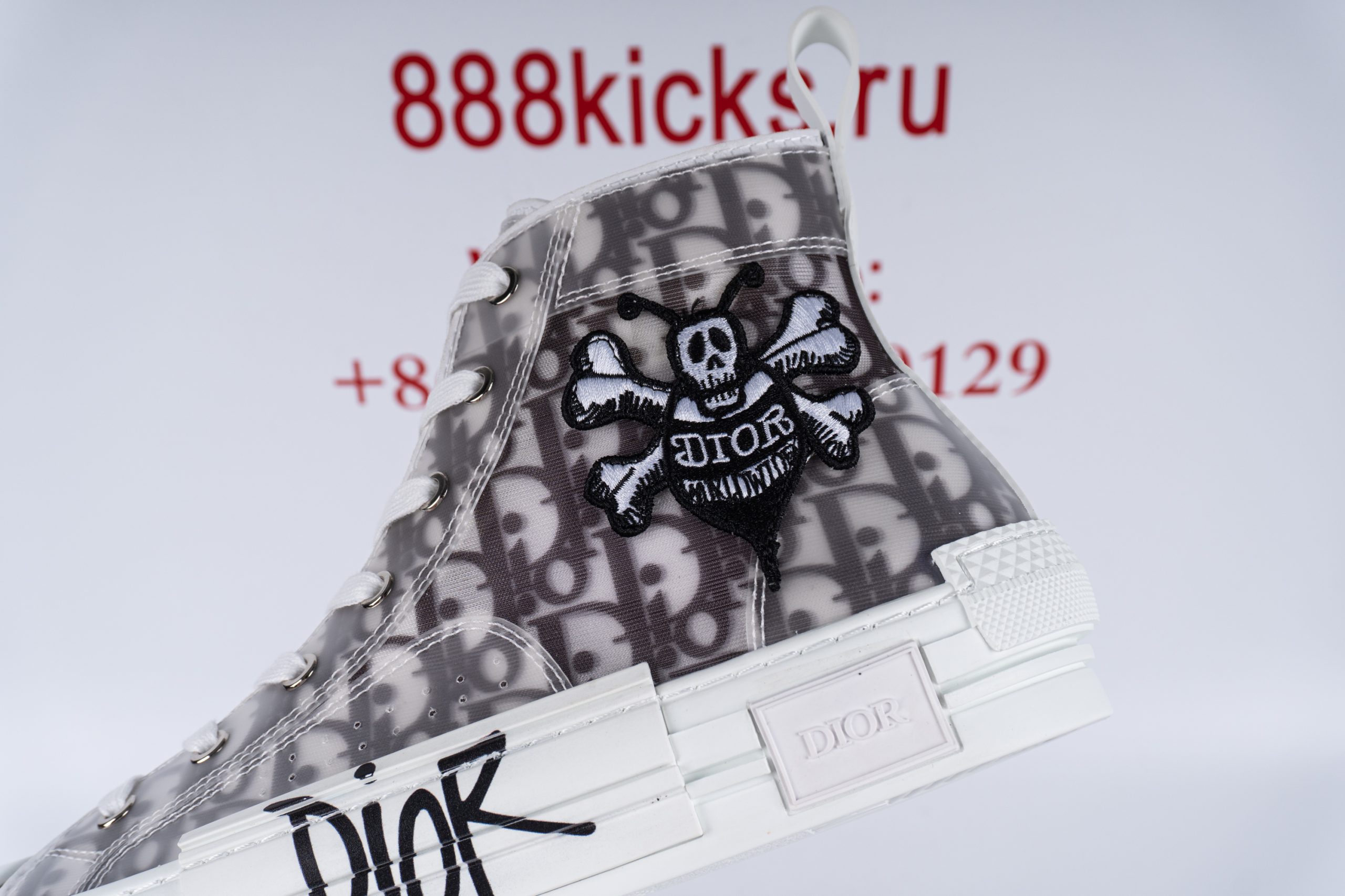 D1or And Shawn B23 High Top Bee Embroidery