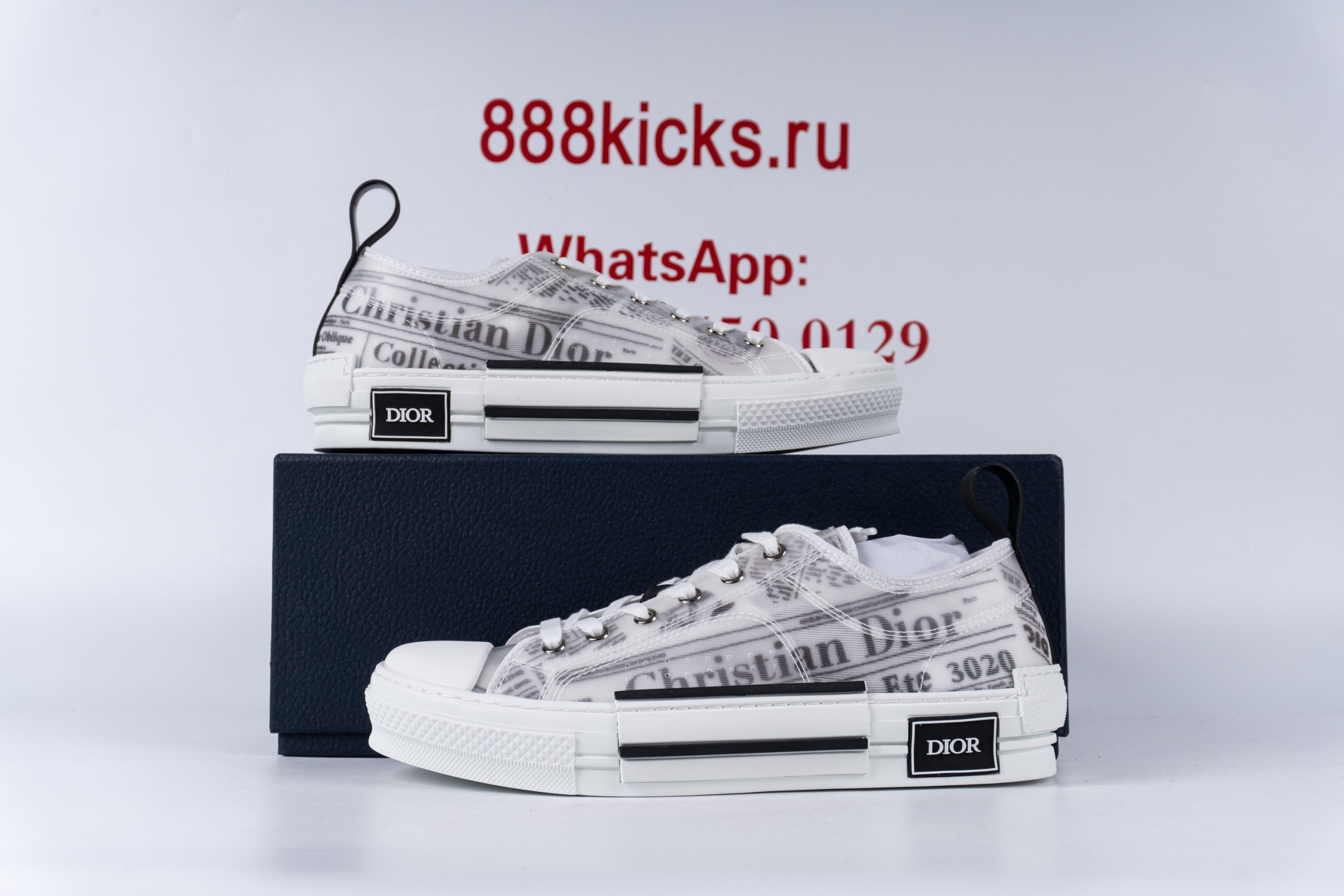 D1or B23 Low Top Daniel Asham Newspaper
