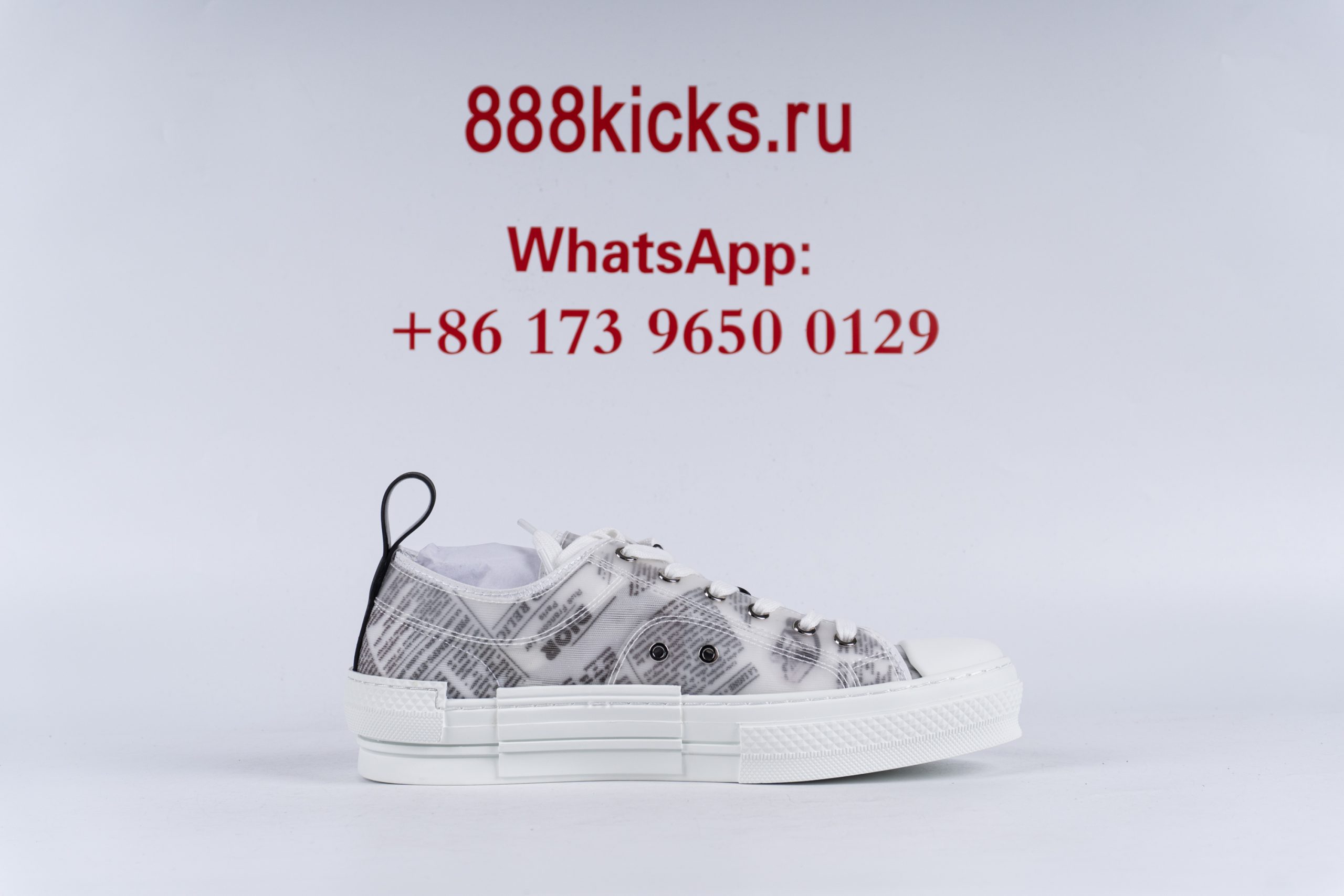 D1or B23 Low Top Daniel Asham Newspaper