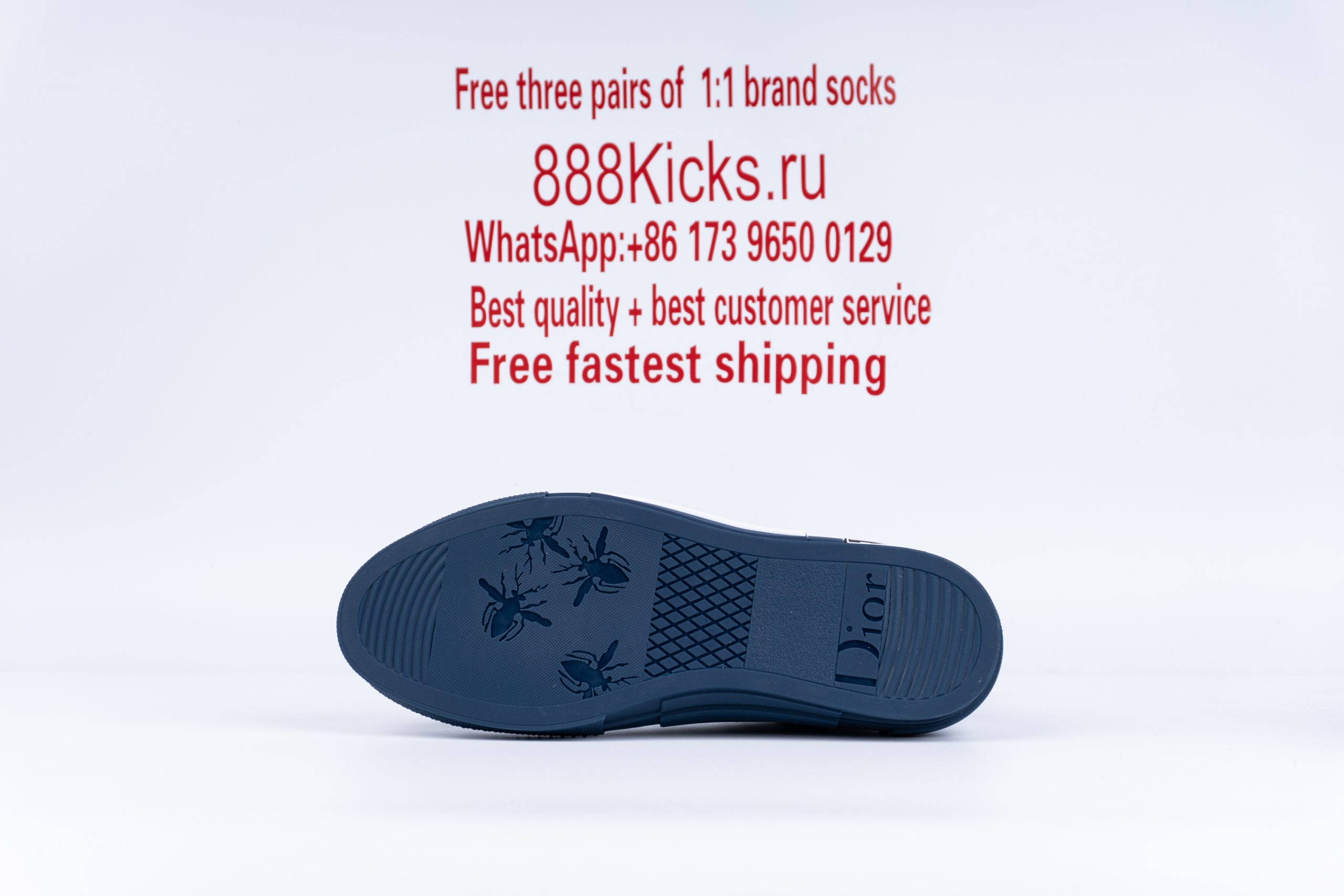 D1or B23 High Top Blue Oblique