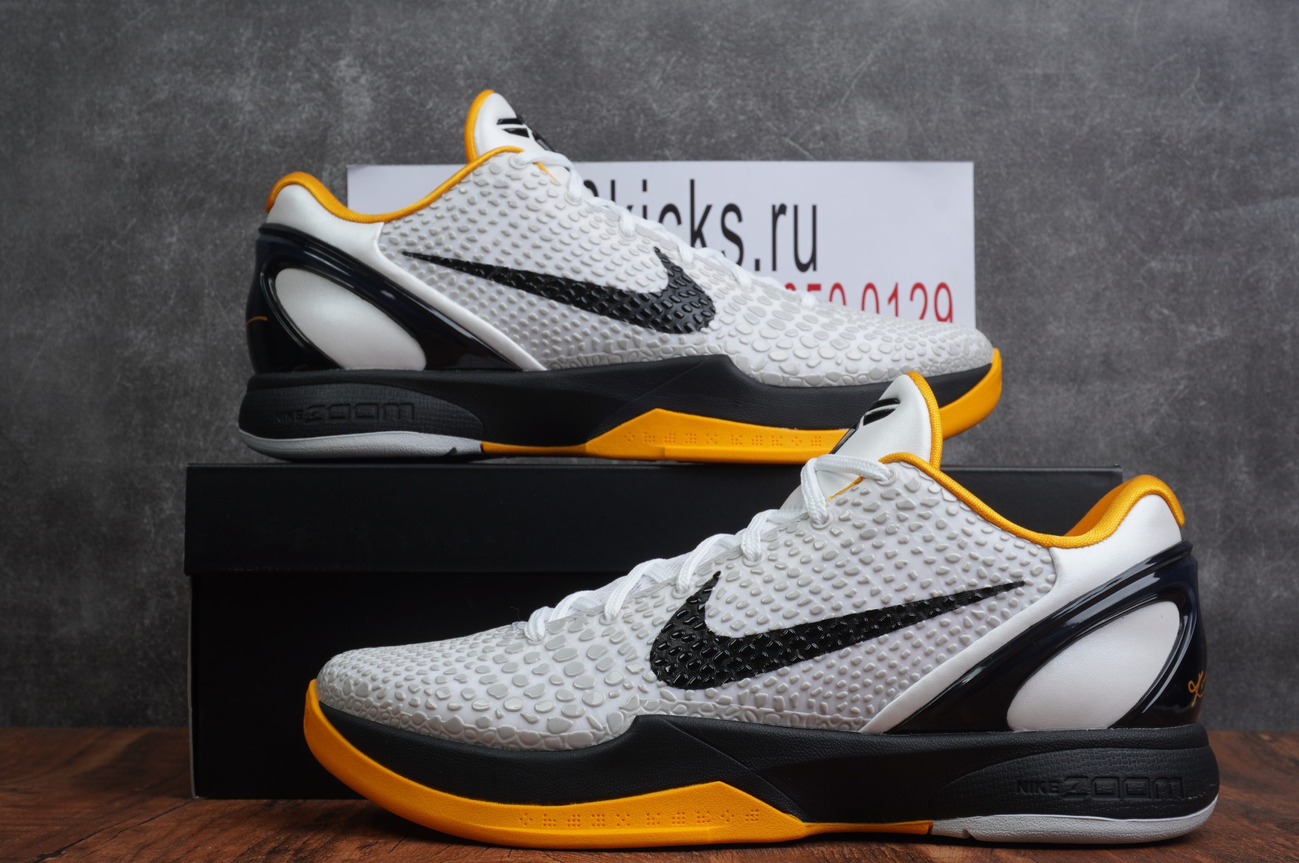 Kobe 6 Protro Playoff Pack White Del Sol