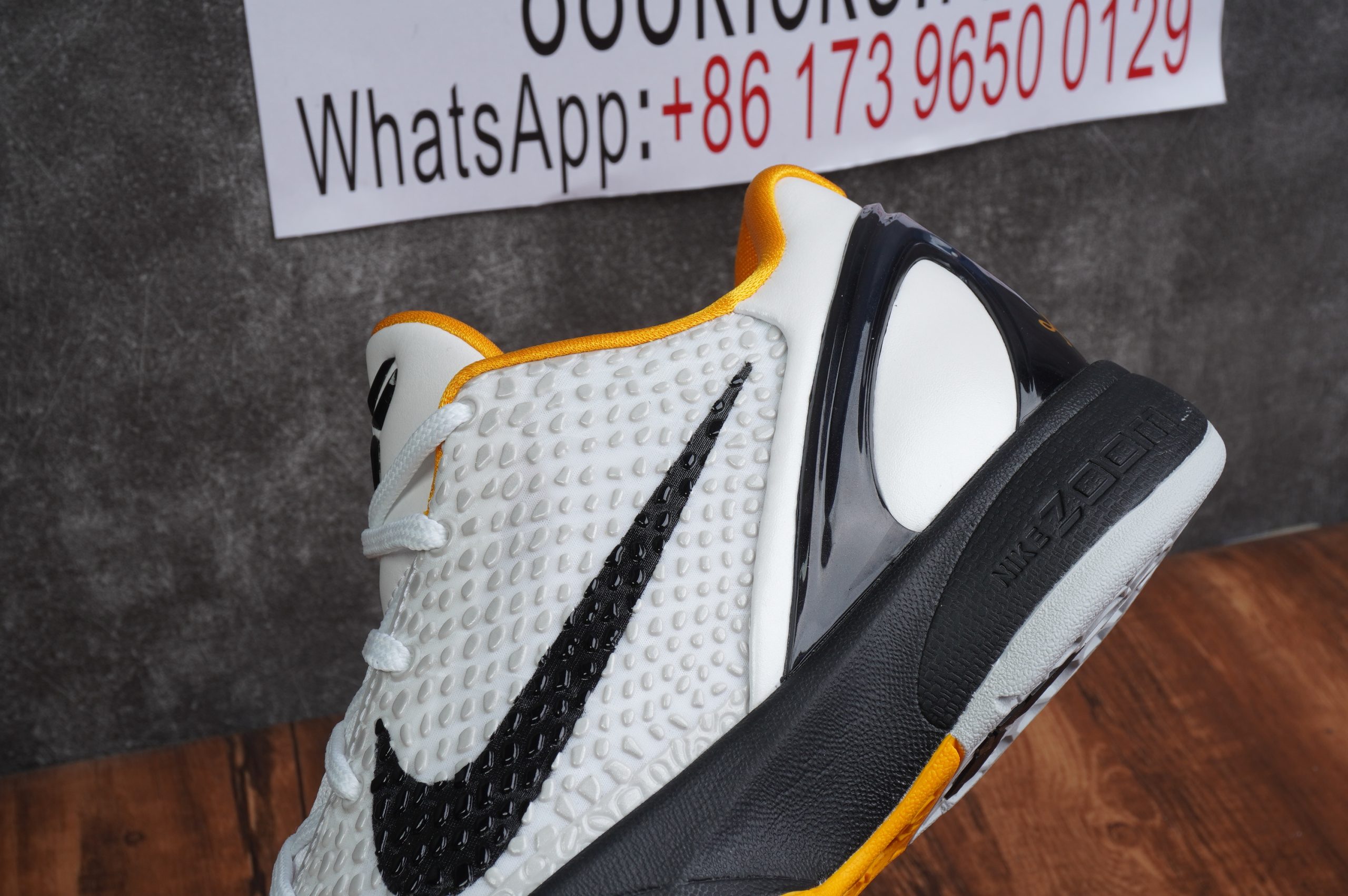 Kobe 6 Protro Playoff Pack White Del Sol