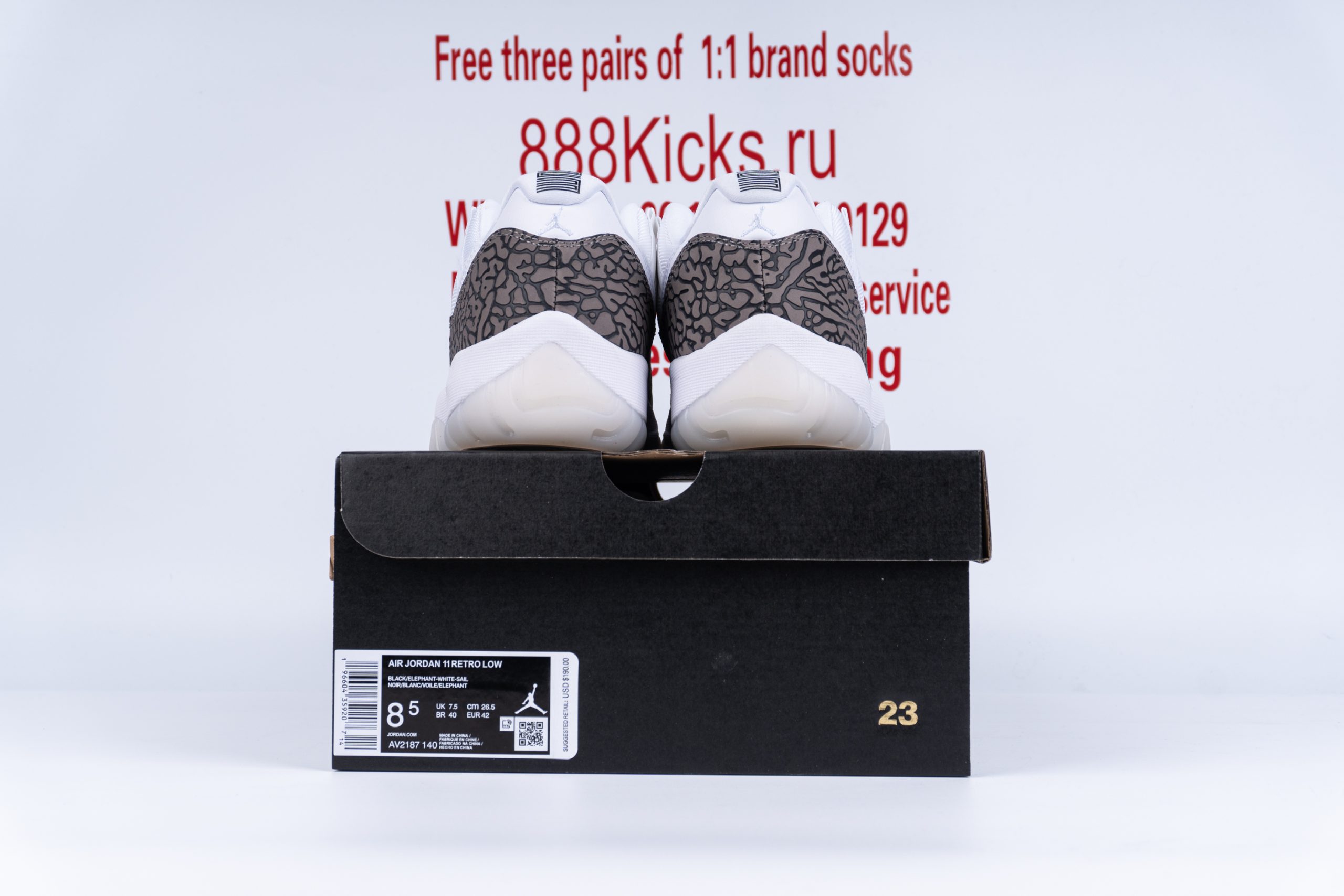 Jordan 11 Retro Low IE White Cement