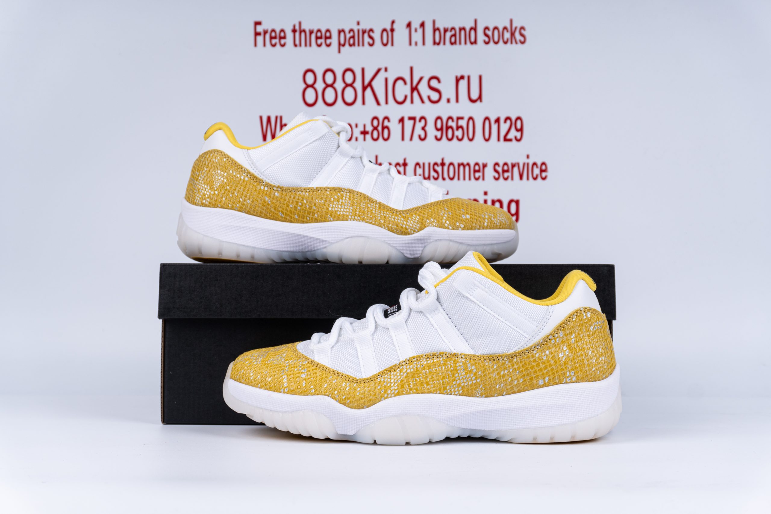 Jordan 11 Retro Low Tour Yellow Snakeskin
