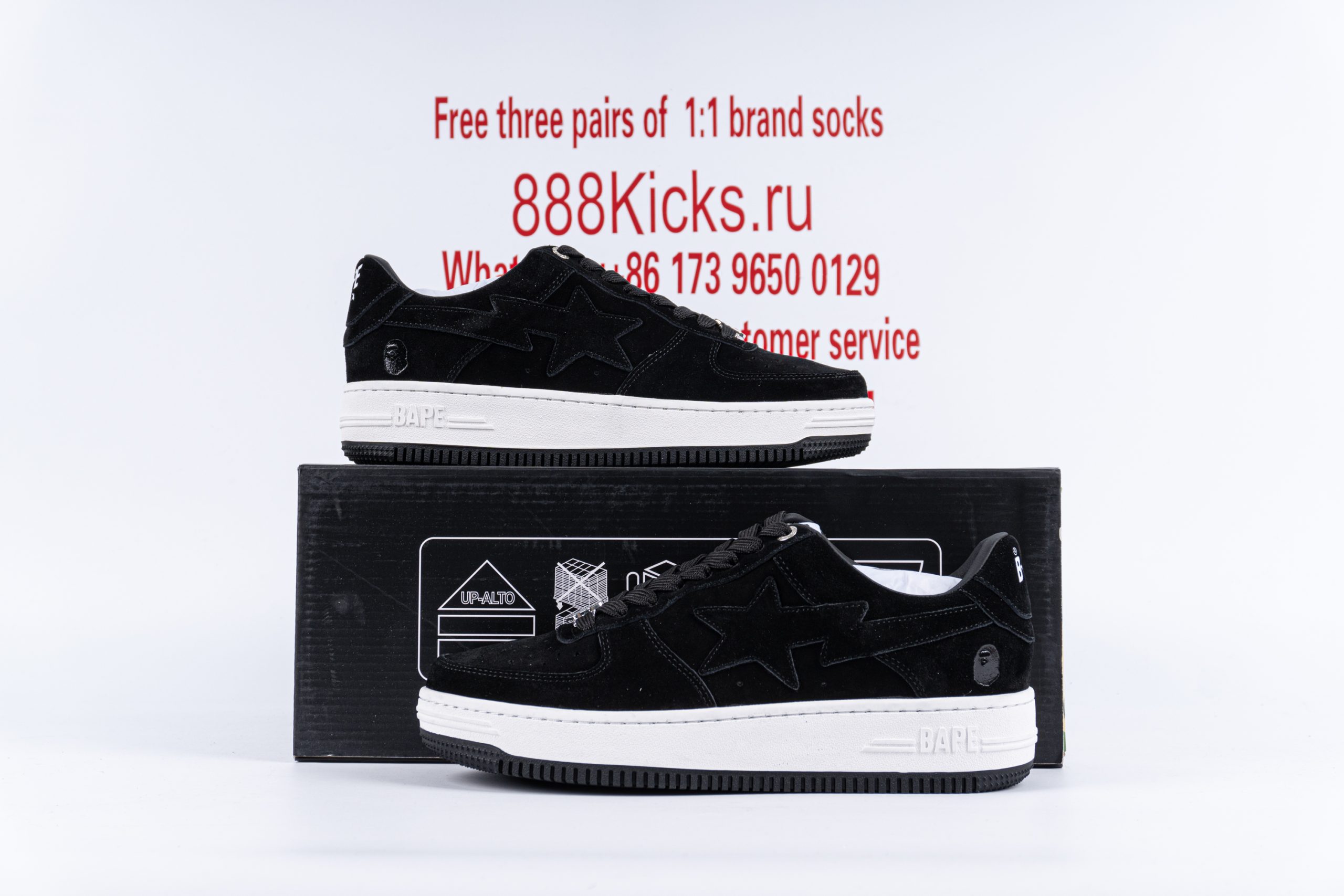 A Bathing Ape Bape Sta Black Suede
