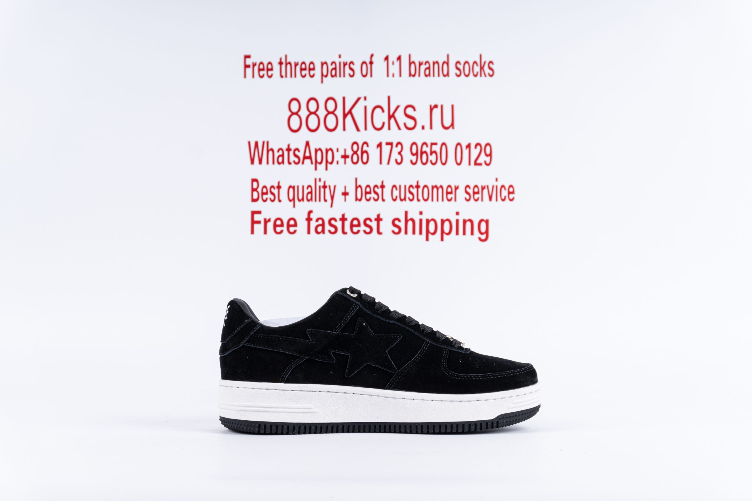 A Bathing Ape Bape Sta Black Suede