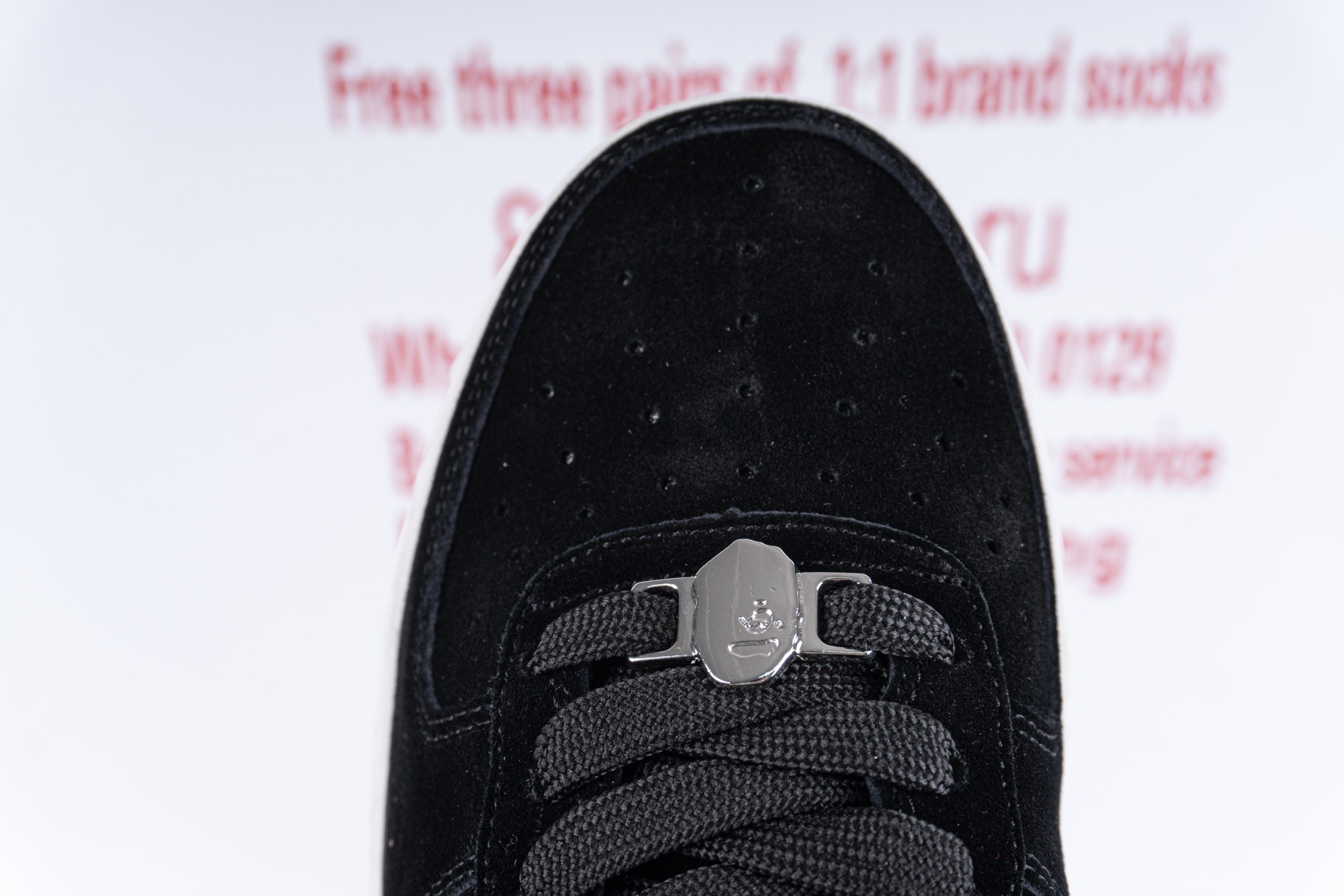 A Bathing Ape Bape Sta Black Suede