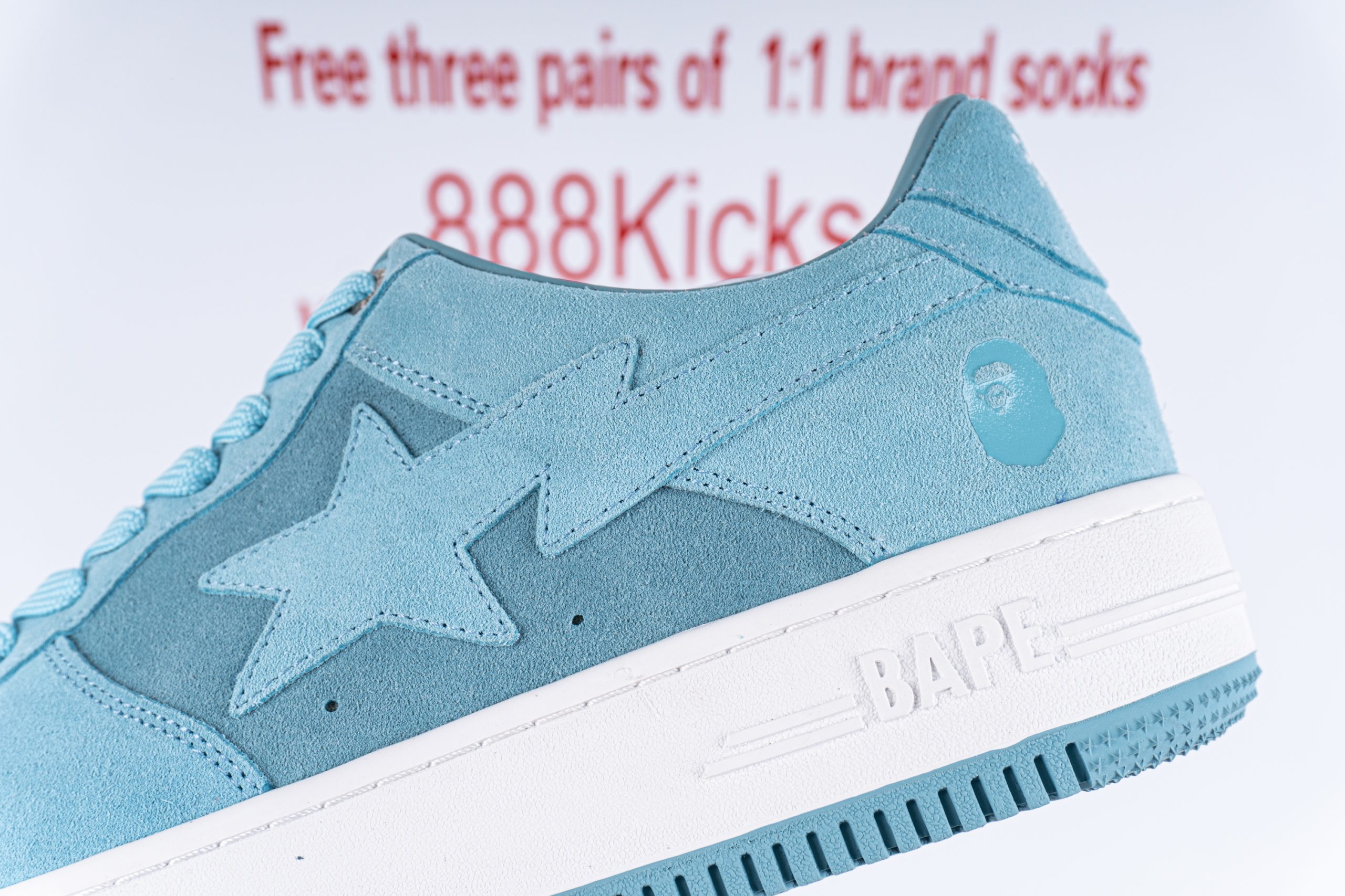 A Bathing Ape Bape Sta Blue Suede