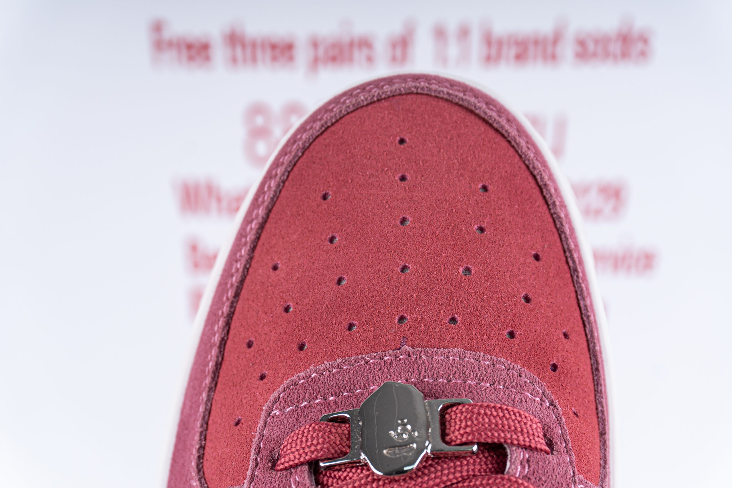 A Bathing Ape Bape Sta Pink Suede