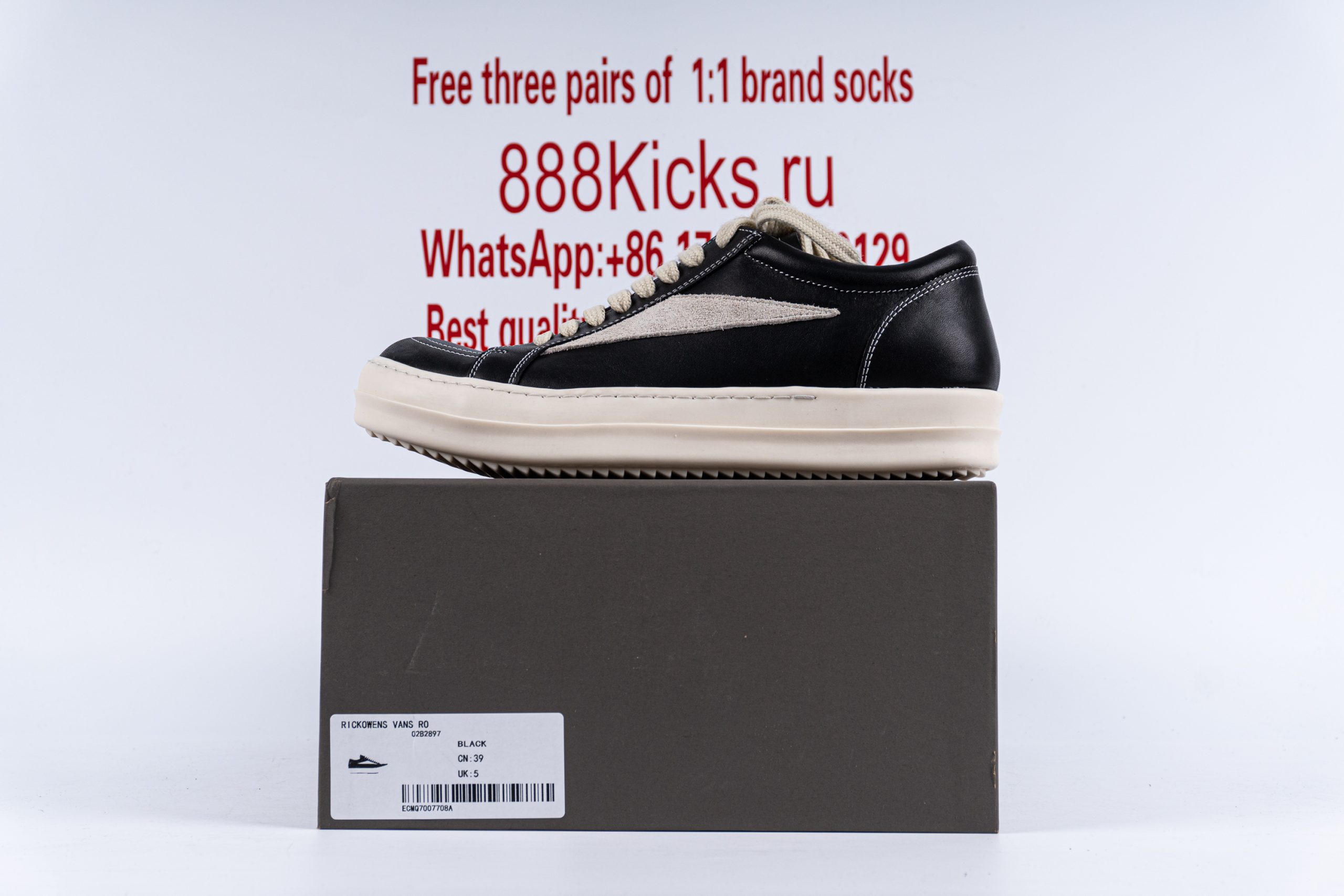 Rick Owens Strobe Vintage Low Black Suede
