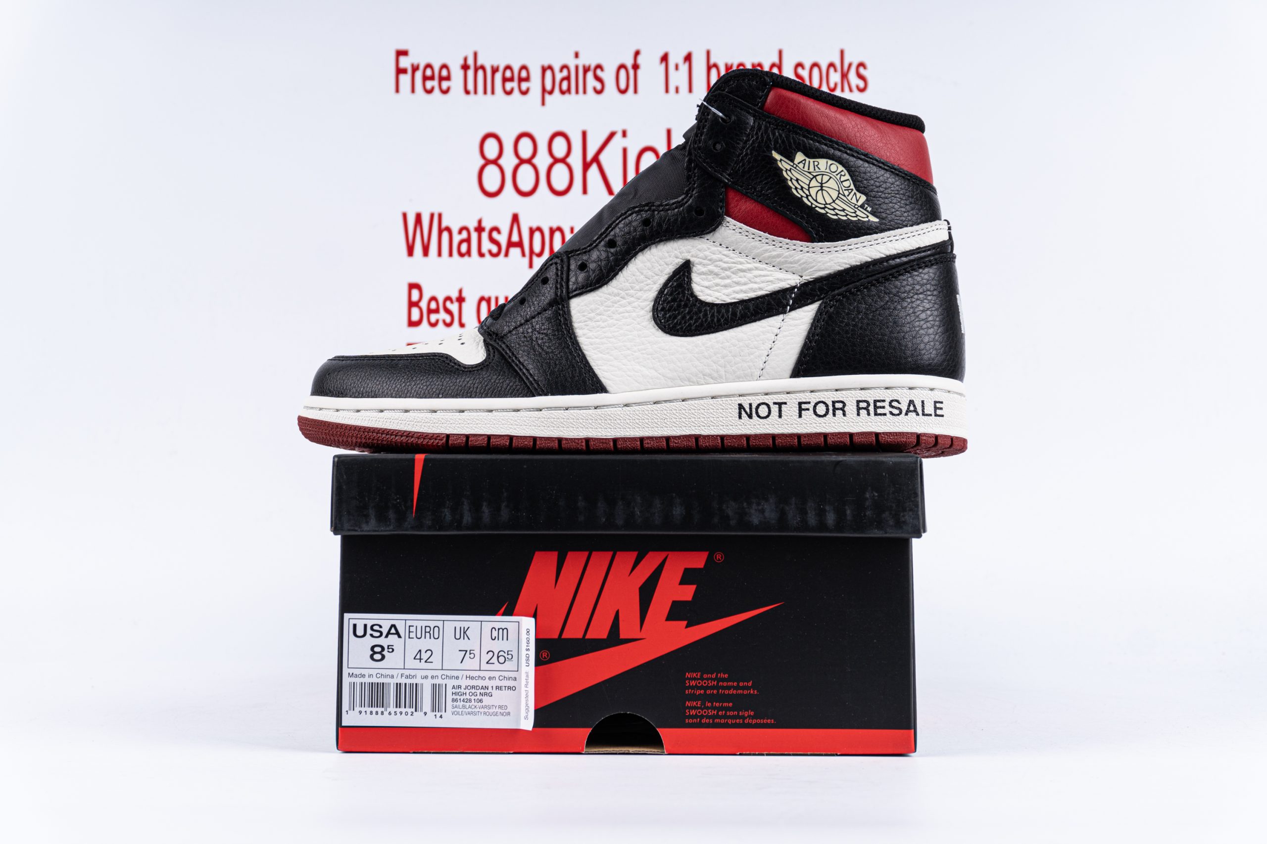 Jordan 1 Retro High Not For Resale Varsity Red