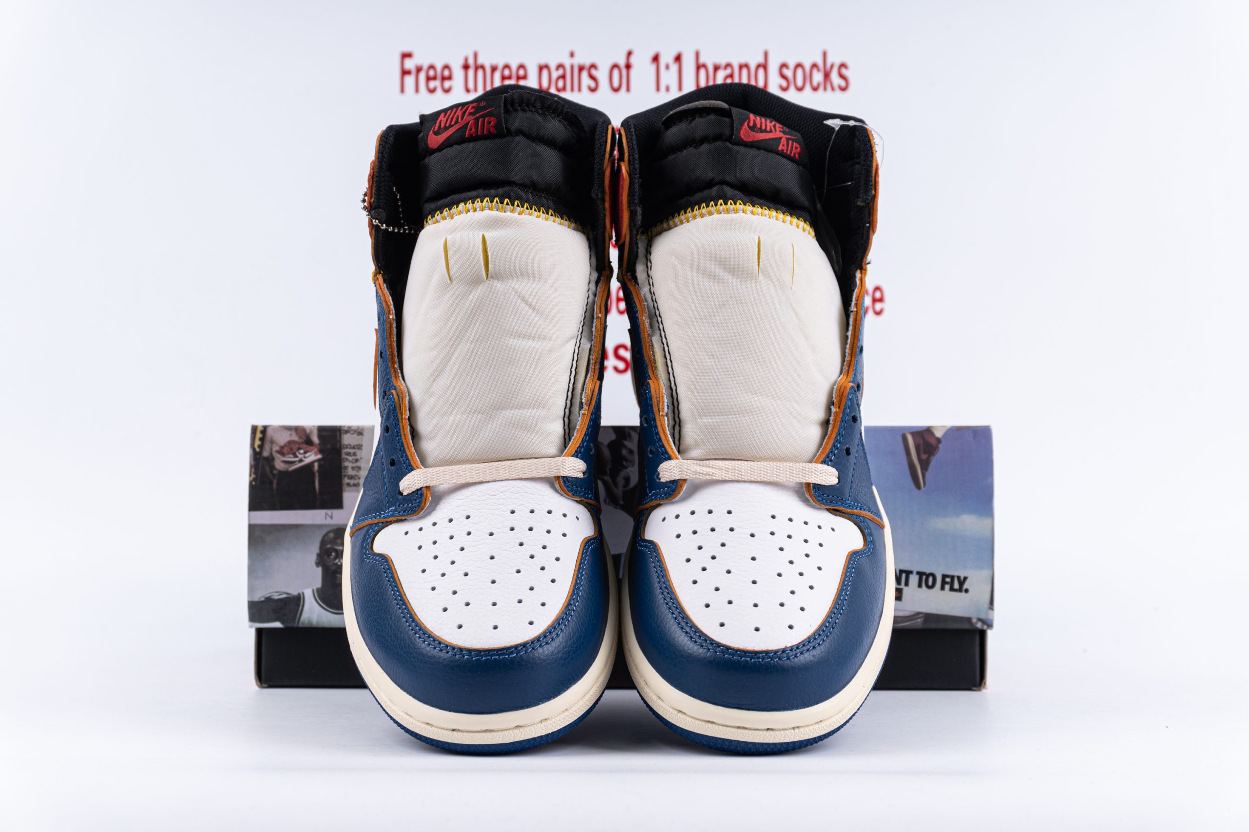 Jordan 1 Retro High Union Los Angeles Blue Toe