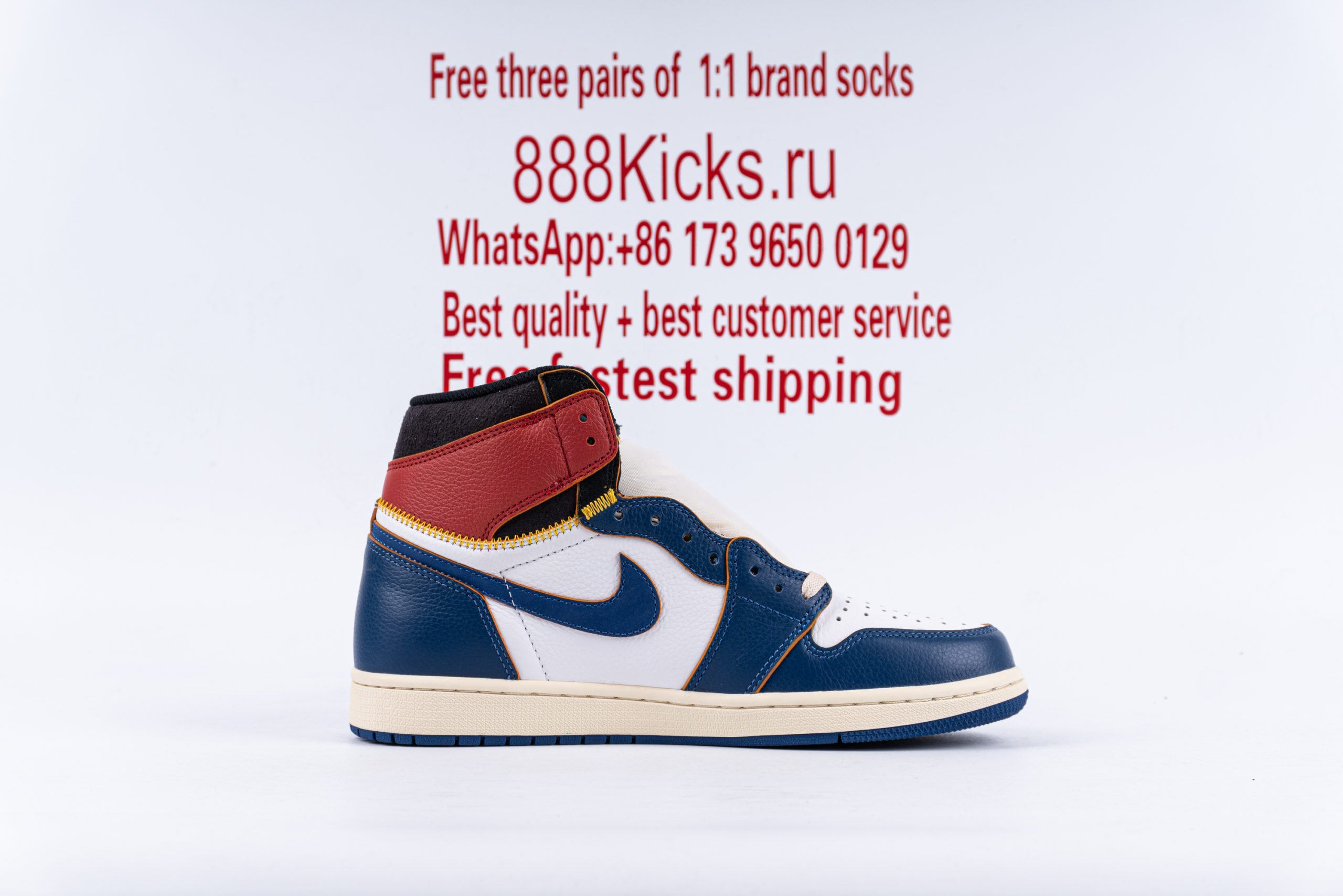 Jordan 1 Retro High Union Los Angeles Blue Toe