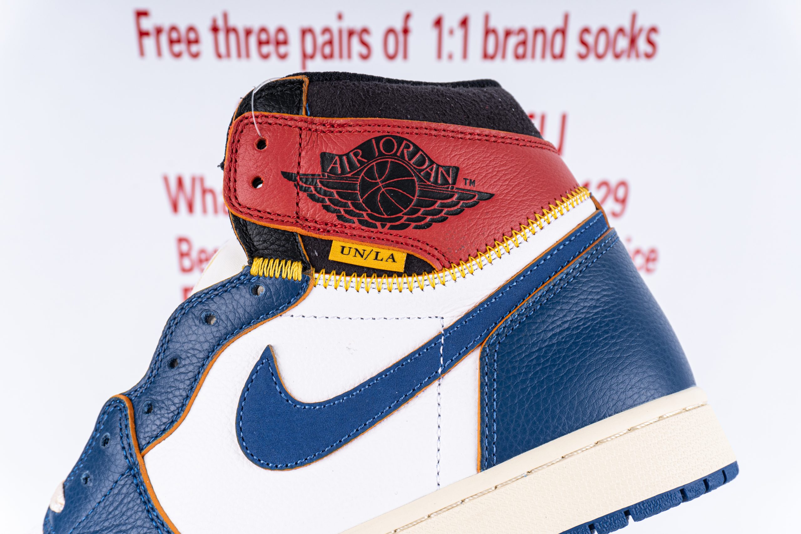 Jordan 1 Retro High Union Los Angeles Blue Toe