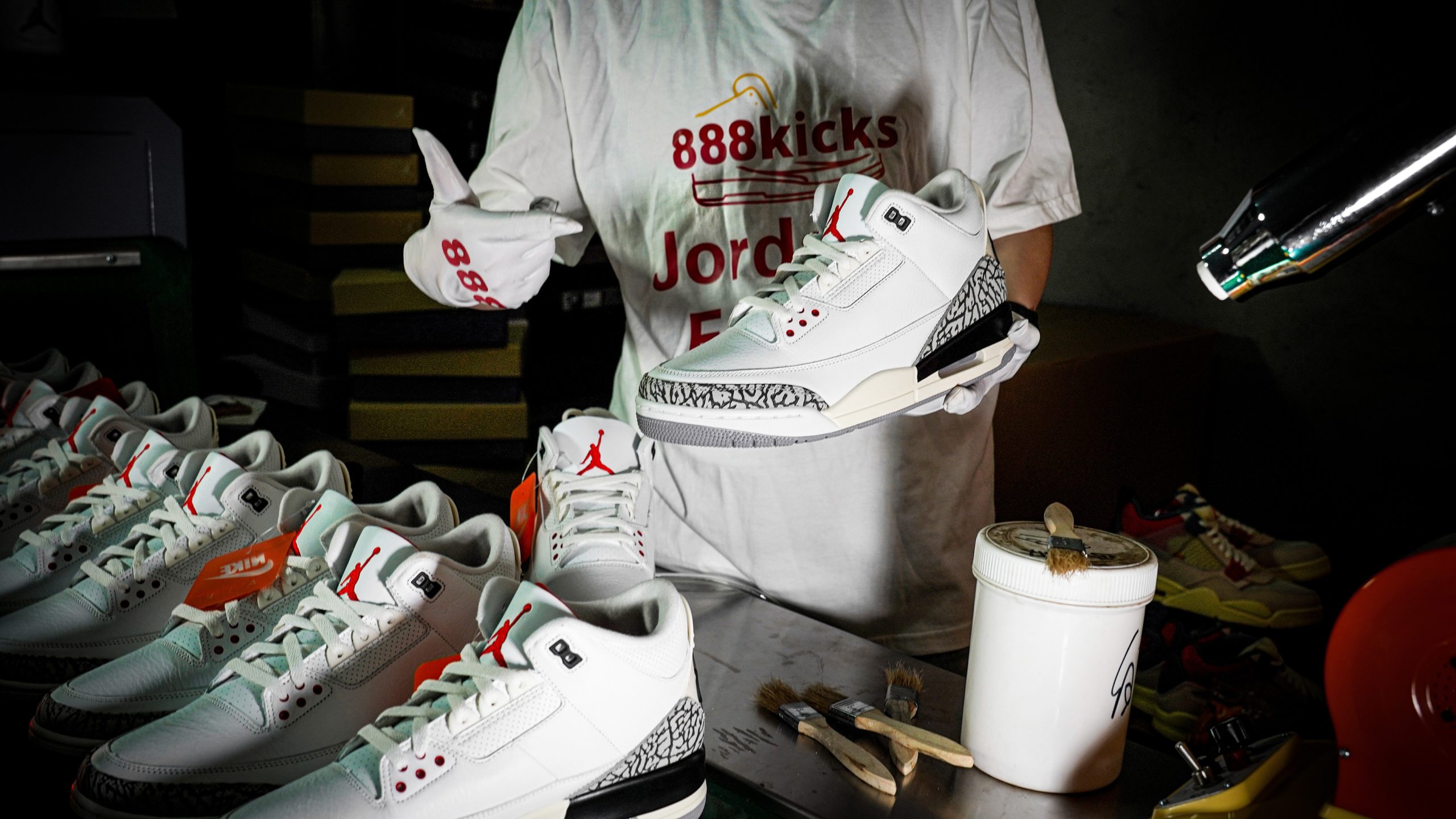 Jordan 3 Retro Free Throw Line White Cement