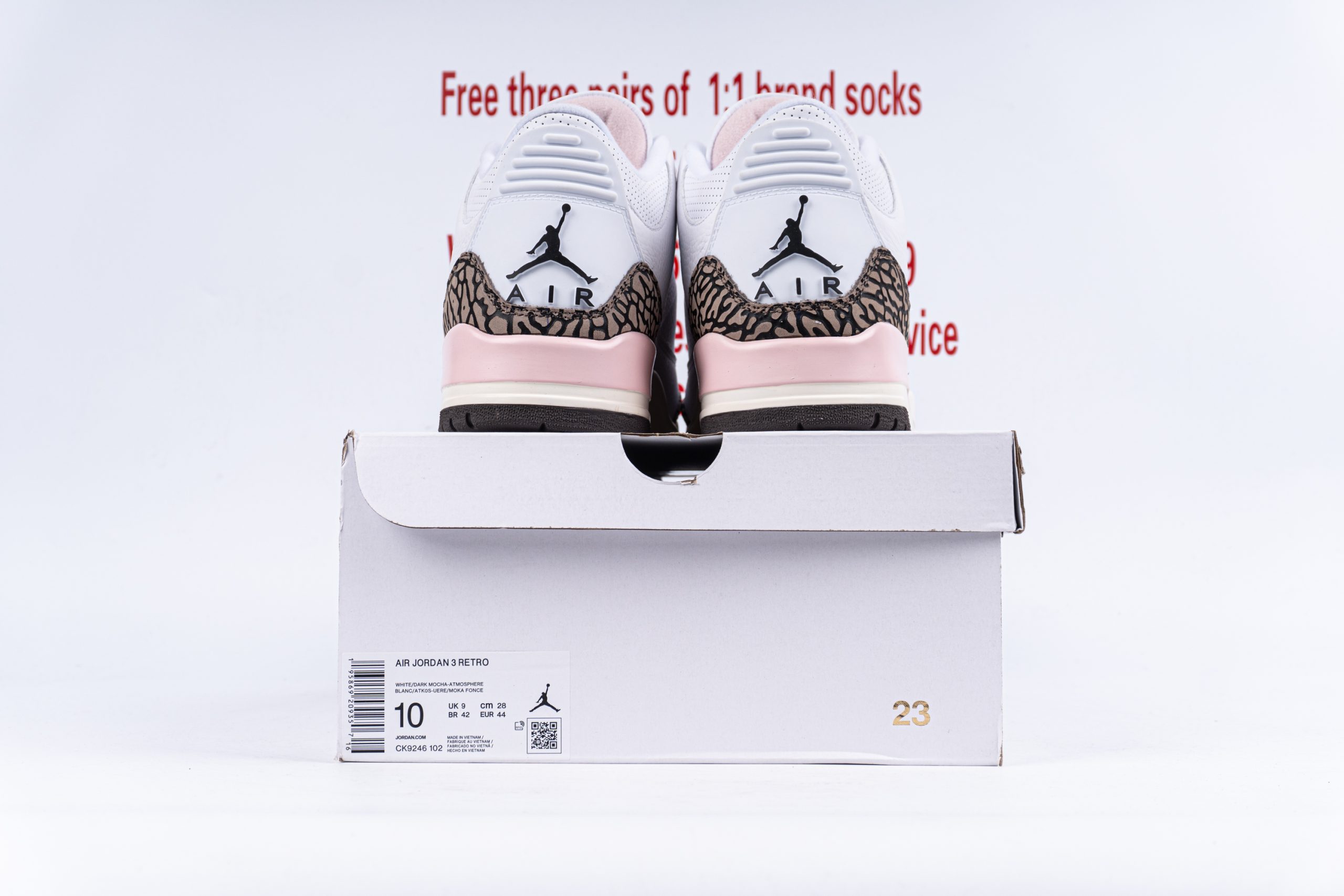 Jordan 3 Retro Neapolitan Dark Mocha