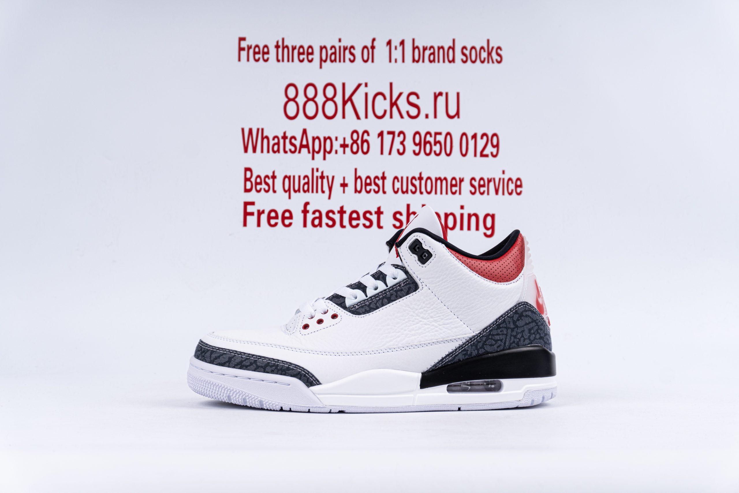 Jordan 3 Retro SE Fire Red Denim