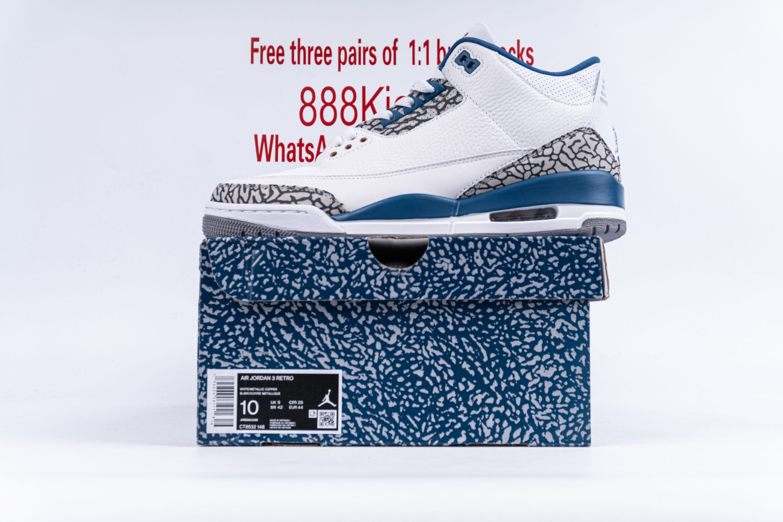 Jordan 3 Retro Wizards