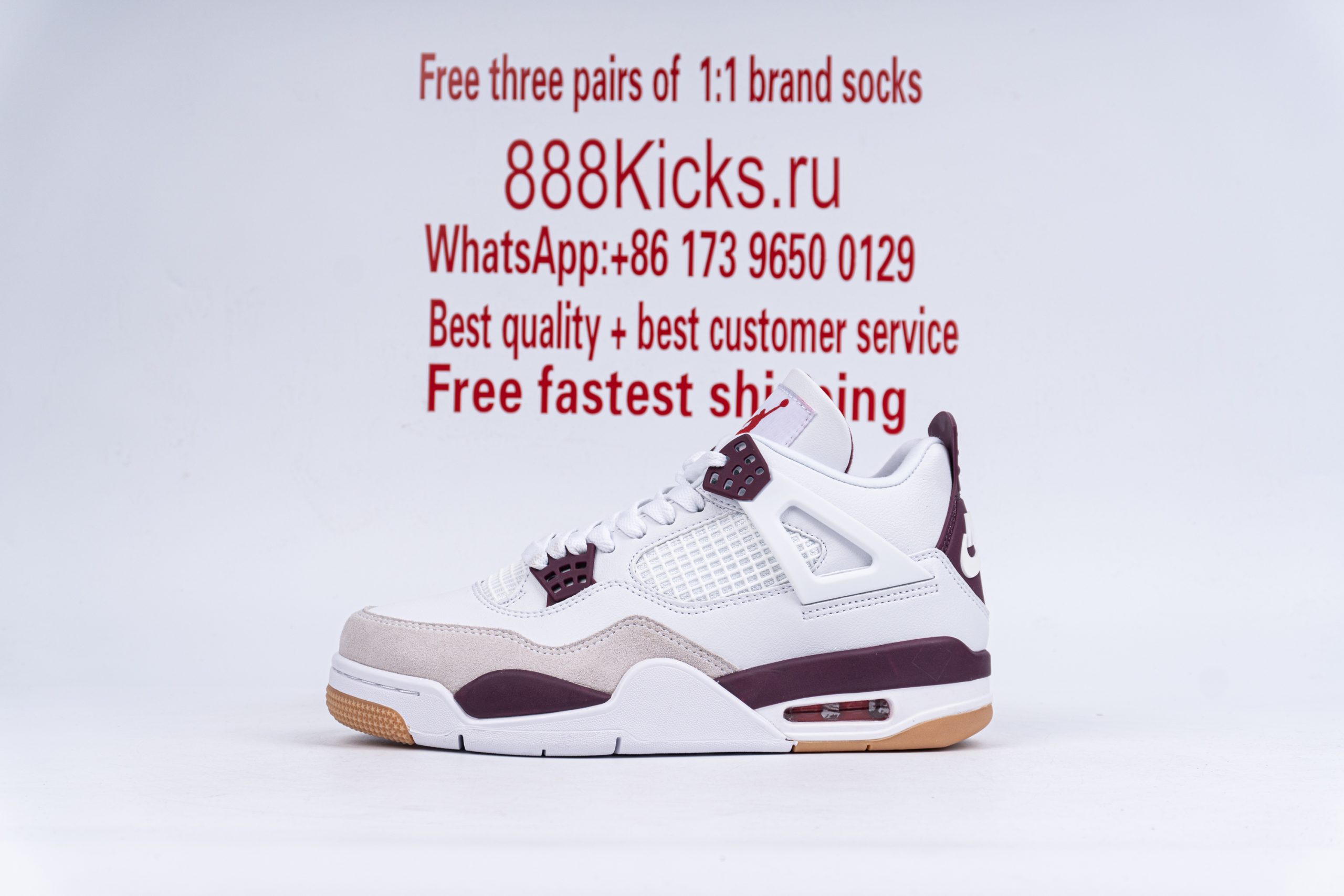 Jordan 4 Retro SB White Purple