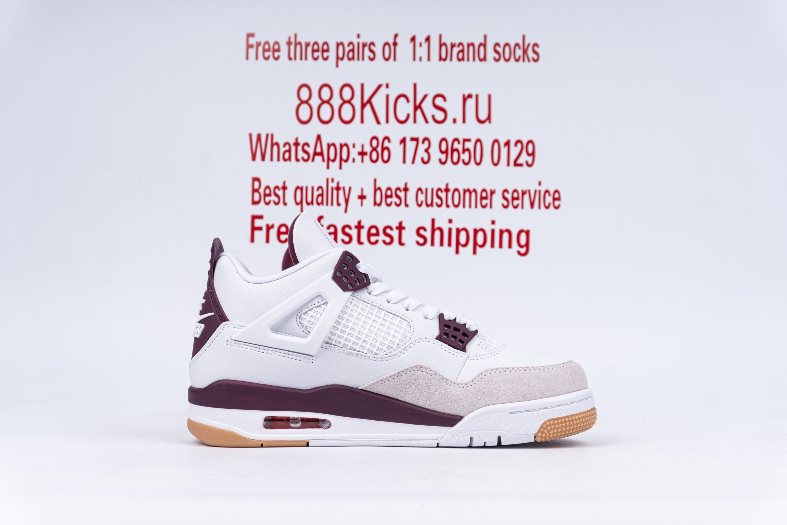 Jordan 4 Retro SB White Purple