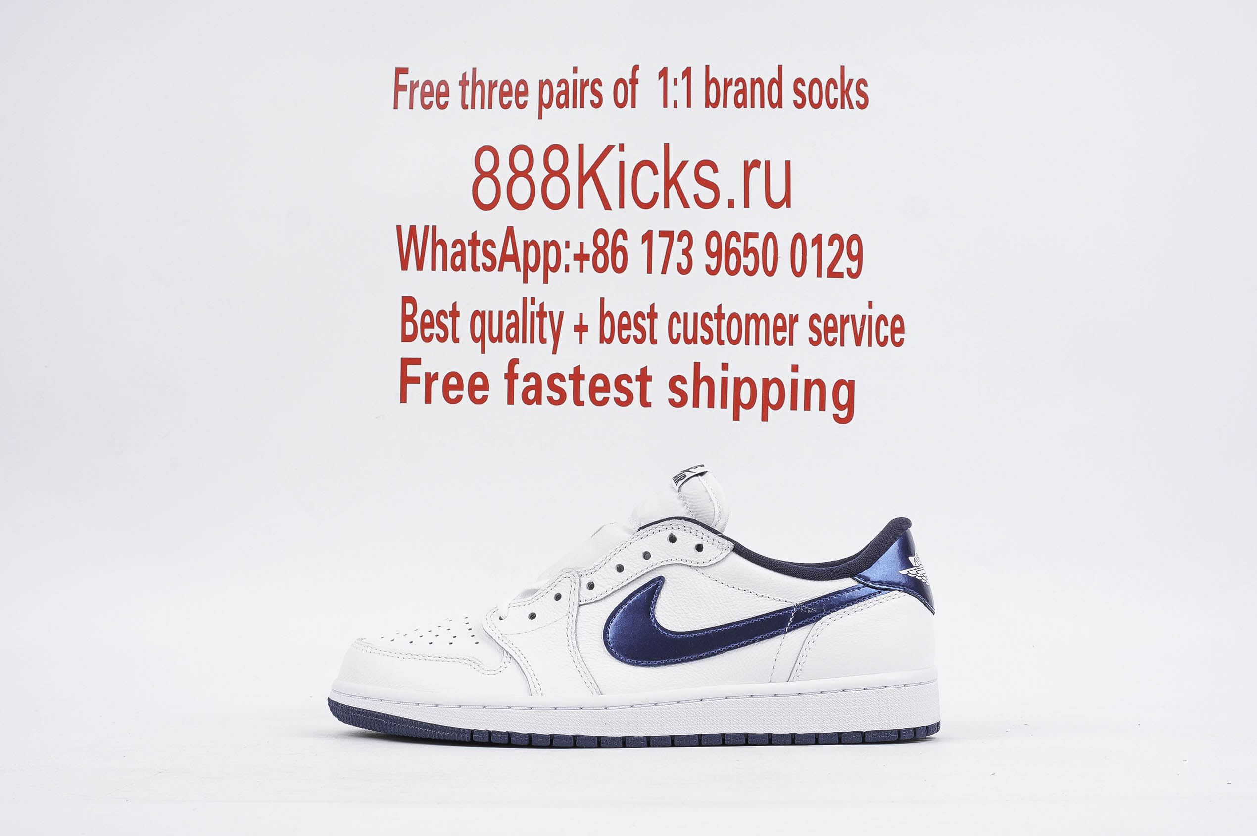 Jordan 1 Retro Low Metallic Blue